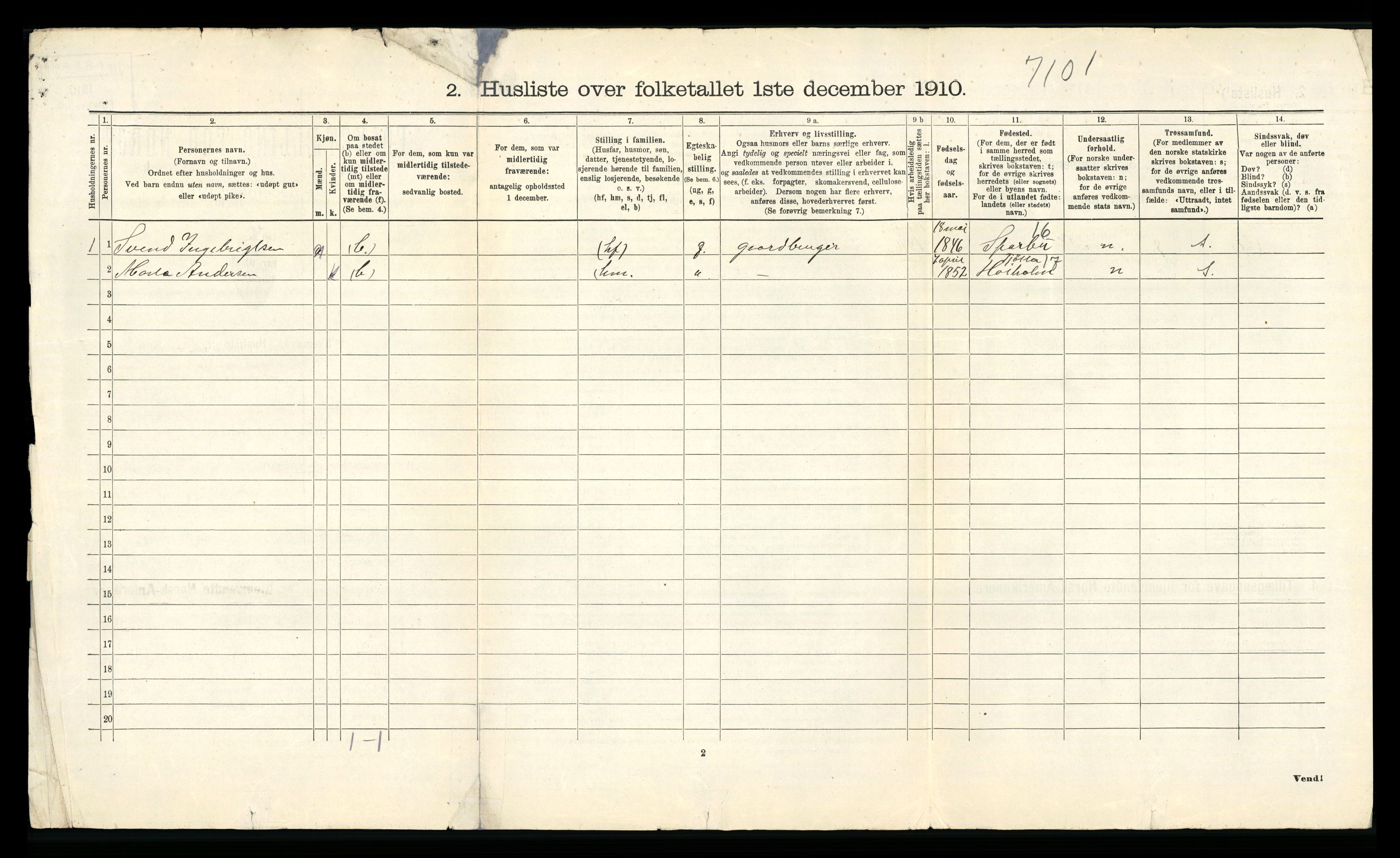 RA, 1910 census for Velfjord, 1910, p. 30