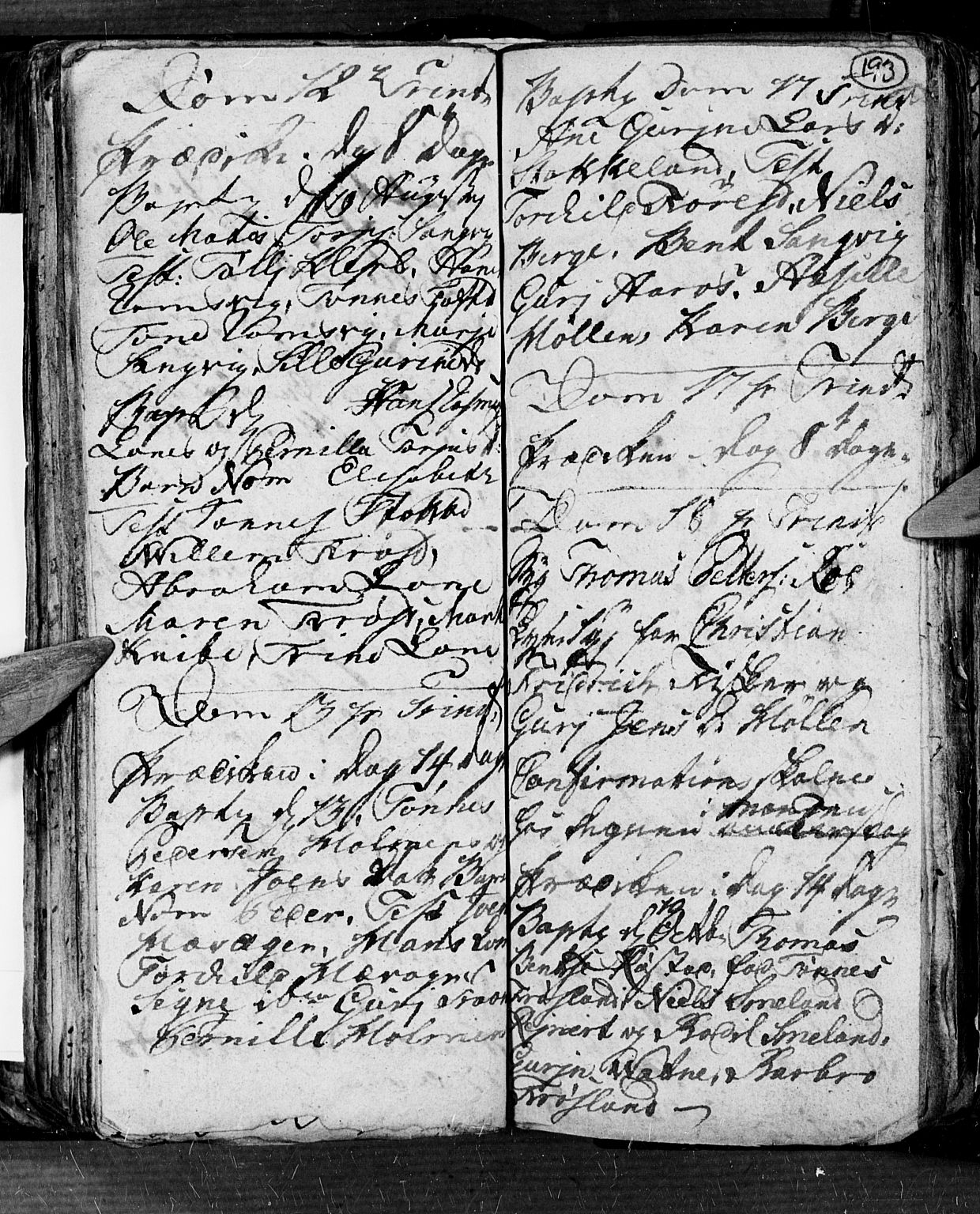 Søgne sokneprestkontor, SAK/1111-0037/F/Fb/Fbb/L0001: Parish register (copy) no. B 1, 1779-1802, p. 193
