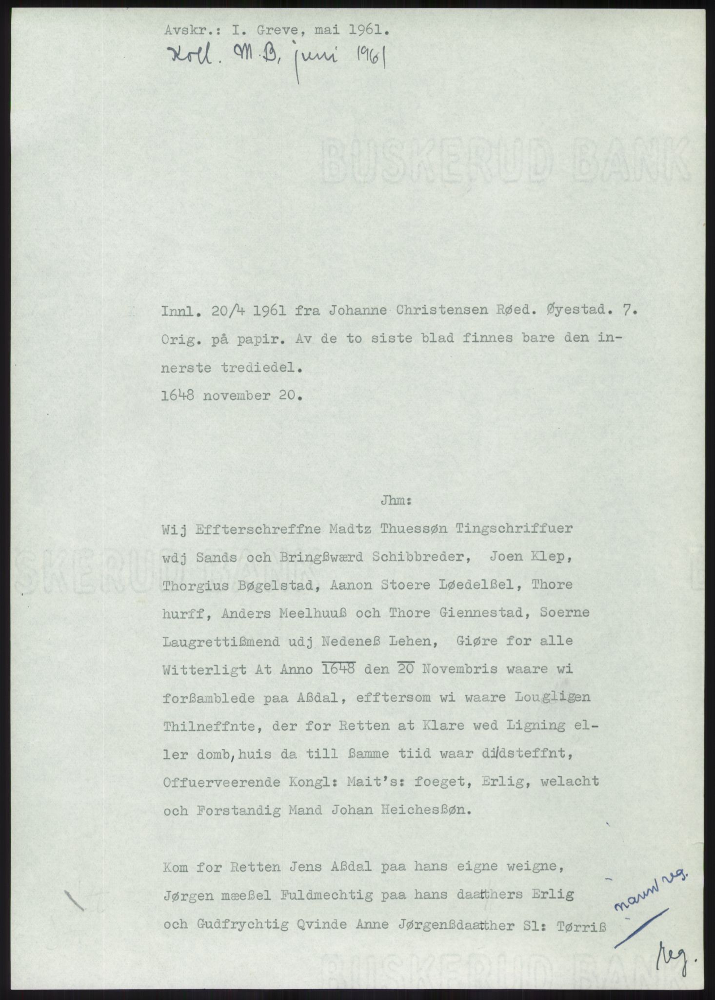 Samlinger til kildeutgivelse, Diplomavskriftsamlingen, RA/EA-4053/H/Ha, p. 1808