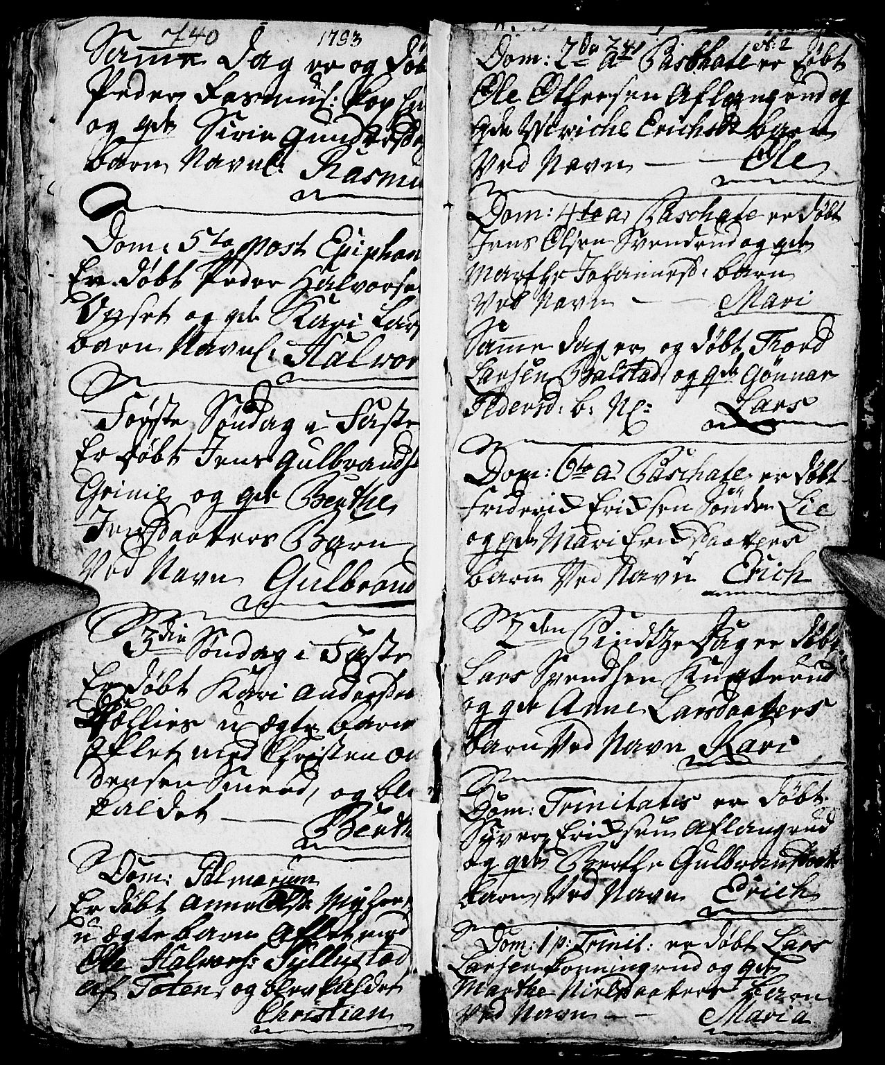 Nes prestekontor, Hedmark, AV/SAH-PREST-020/L/La/L0001: Parish register (copy) no. 1, 1663-1784, p. 740-741