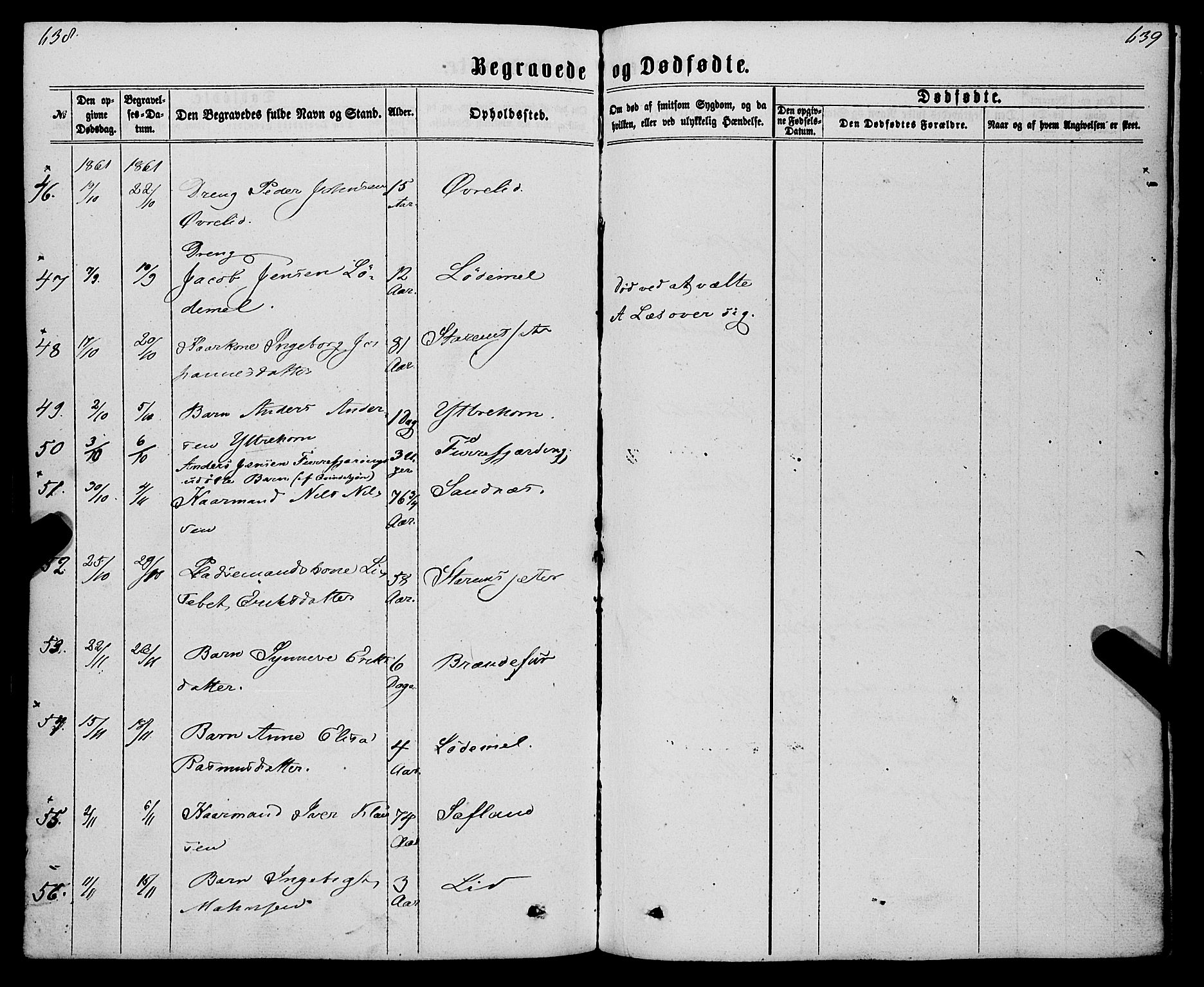 Eid sokneprestembete, AV/SAB-A-82301/H/Haa/Haaa/L0009: Parish register (official) no. A 9, 1861-1868, p. 638-639