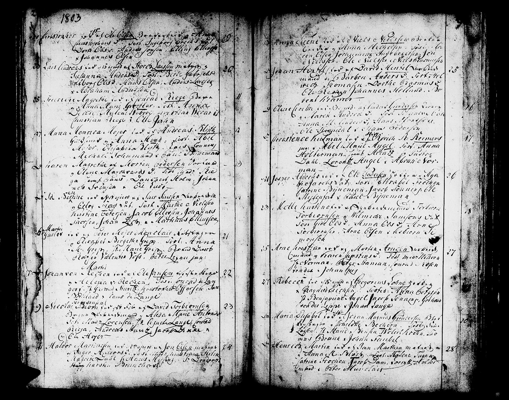 Domkirken sokneprestembete, AV/SAB-A-74801/H/Haa/L0004: Parish register (official) no. A 4, 1763-1820, p. 292-293