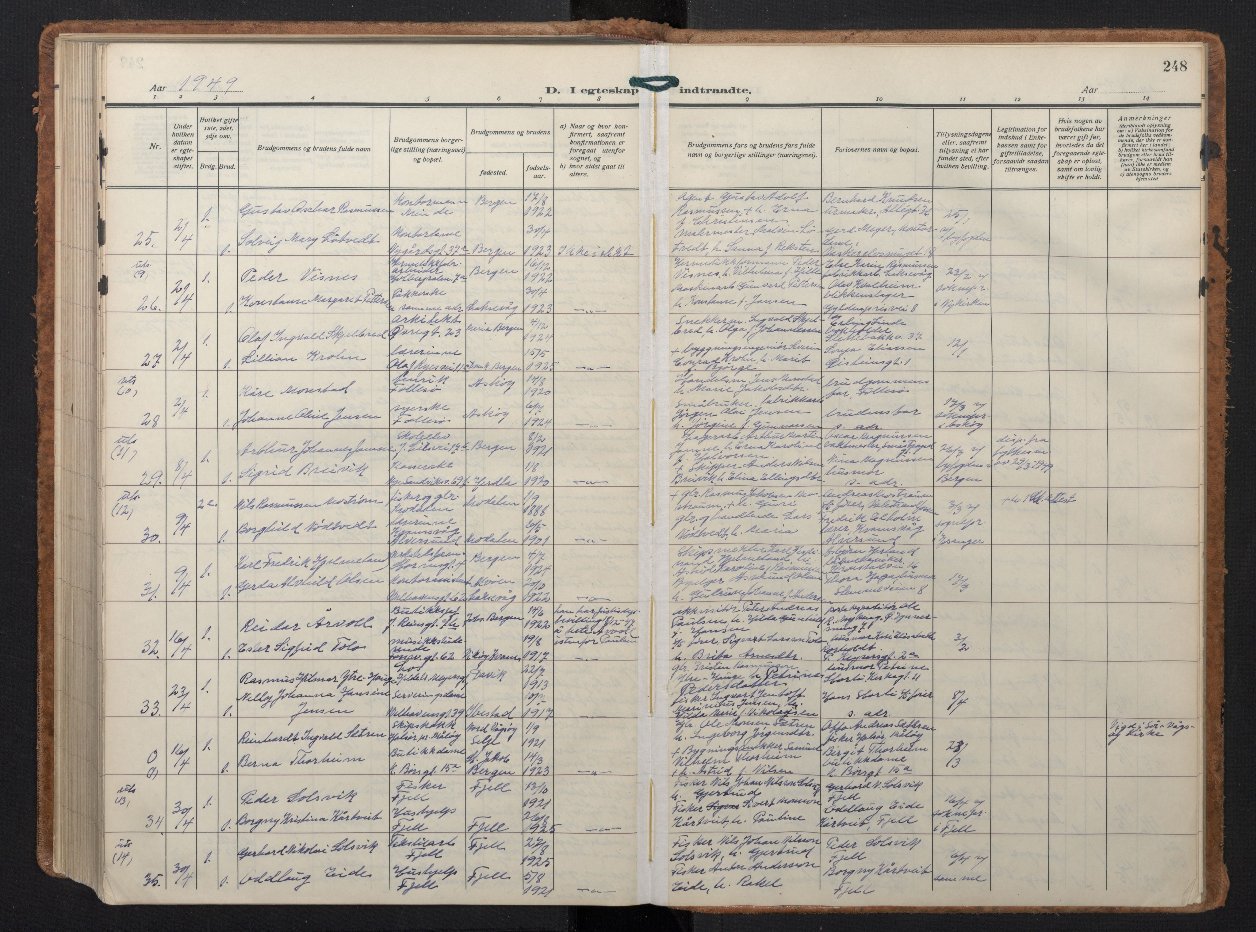 Johanneskirken sokneprestembete, AV/SAB-A-76001/H/Hab: Parish register (copy) no. C 3, 1929-1949, p. 247b-248a