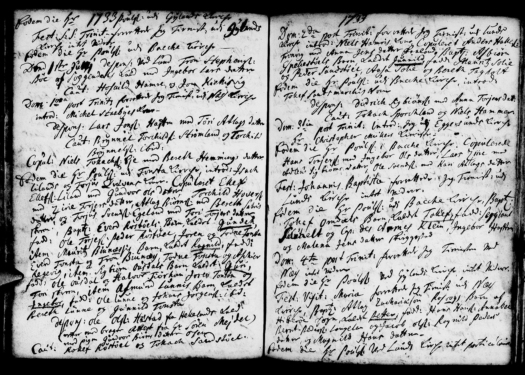 Lund sokneprestkontor, AV/SAST-A-101809/S06/L0001: Parish register (official) no. A 1, 1724-1737