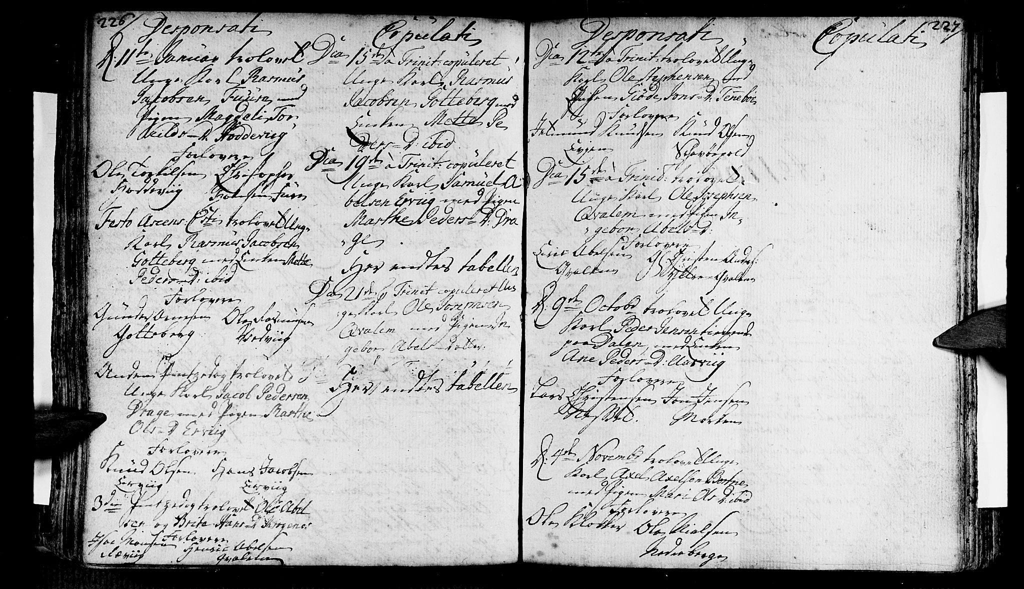 Selje sokneprestembete, SAB/A-99938/H/Ha/Haa/Haaa: Parish register (official) no. A 4, 1743-1759, p. 226-227