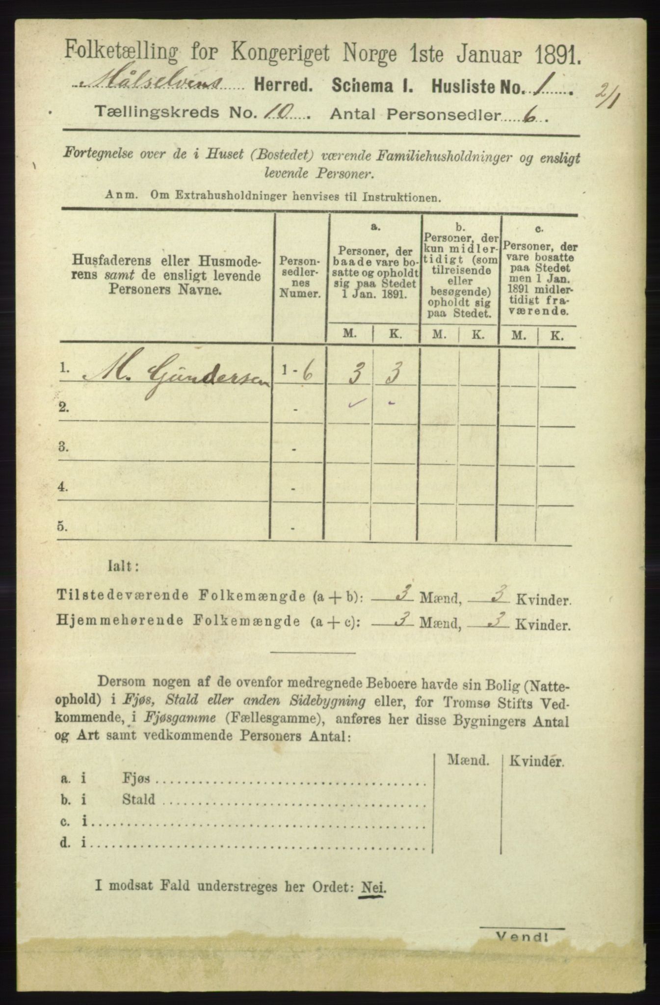 RA, 1891 census for 1924 Målselv, 1891, p. 2959