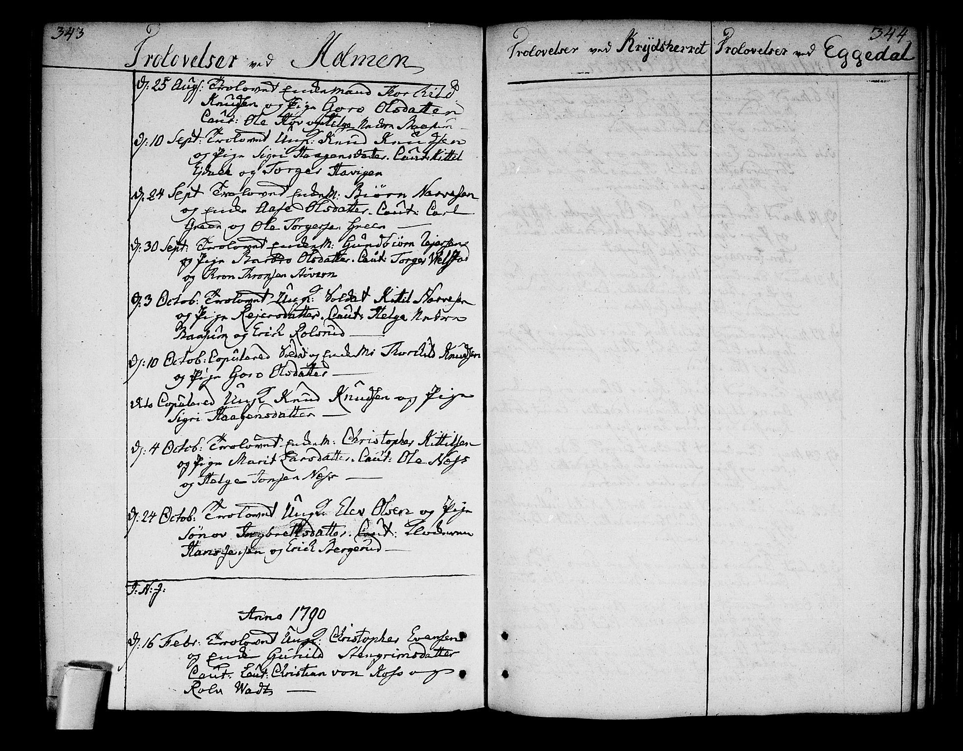 Sigdal kirkebøker, AV/SAKO-A-245/F/Fa/L0002: Parish register (official) no. I 2, 1778-1792, p. 343-344