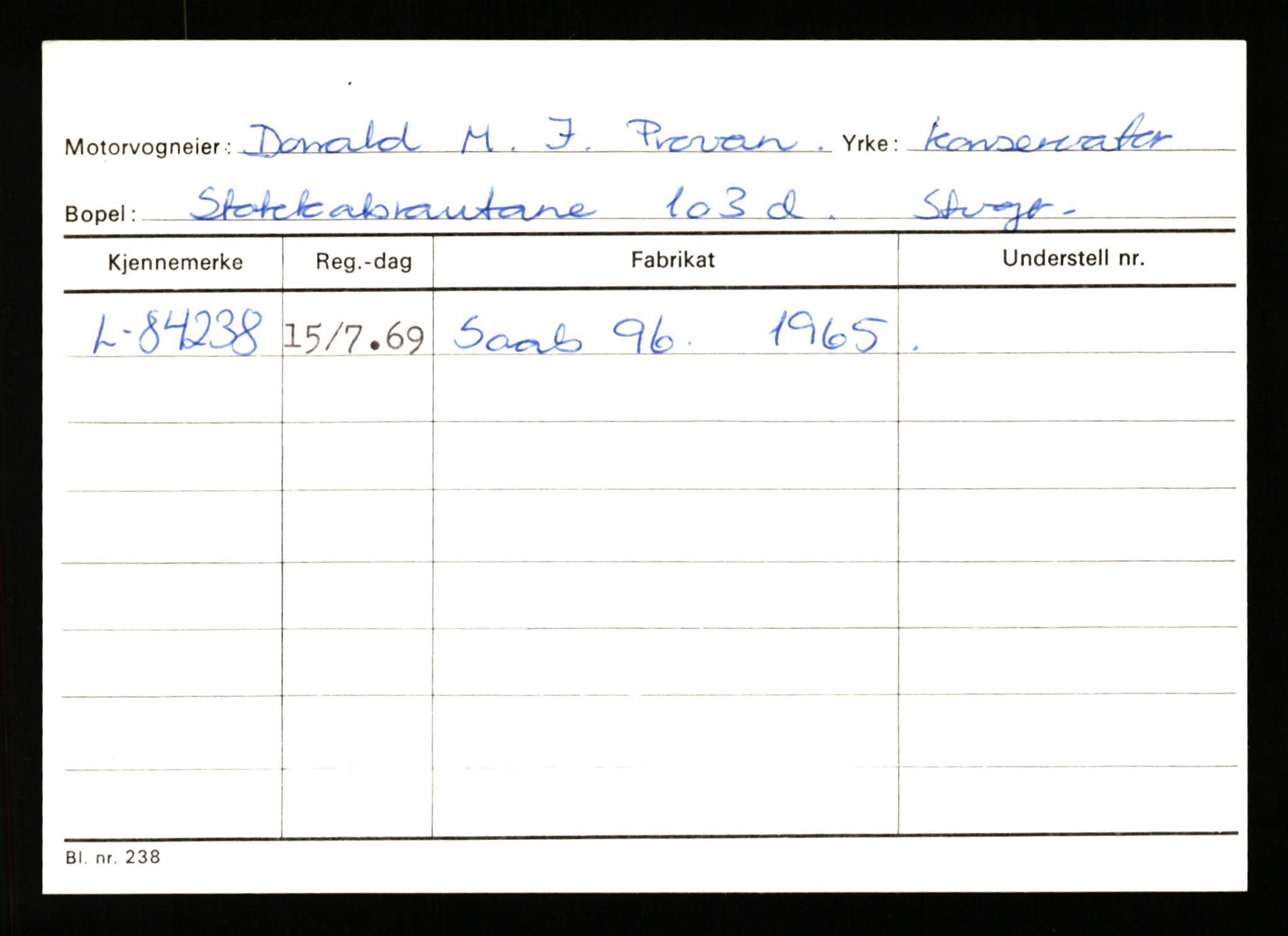 Stavanger trafikkstasjon, SAST/A-101942/0/H/L0030: Polden - Retzius, 1930-1971, p. 237