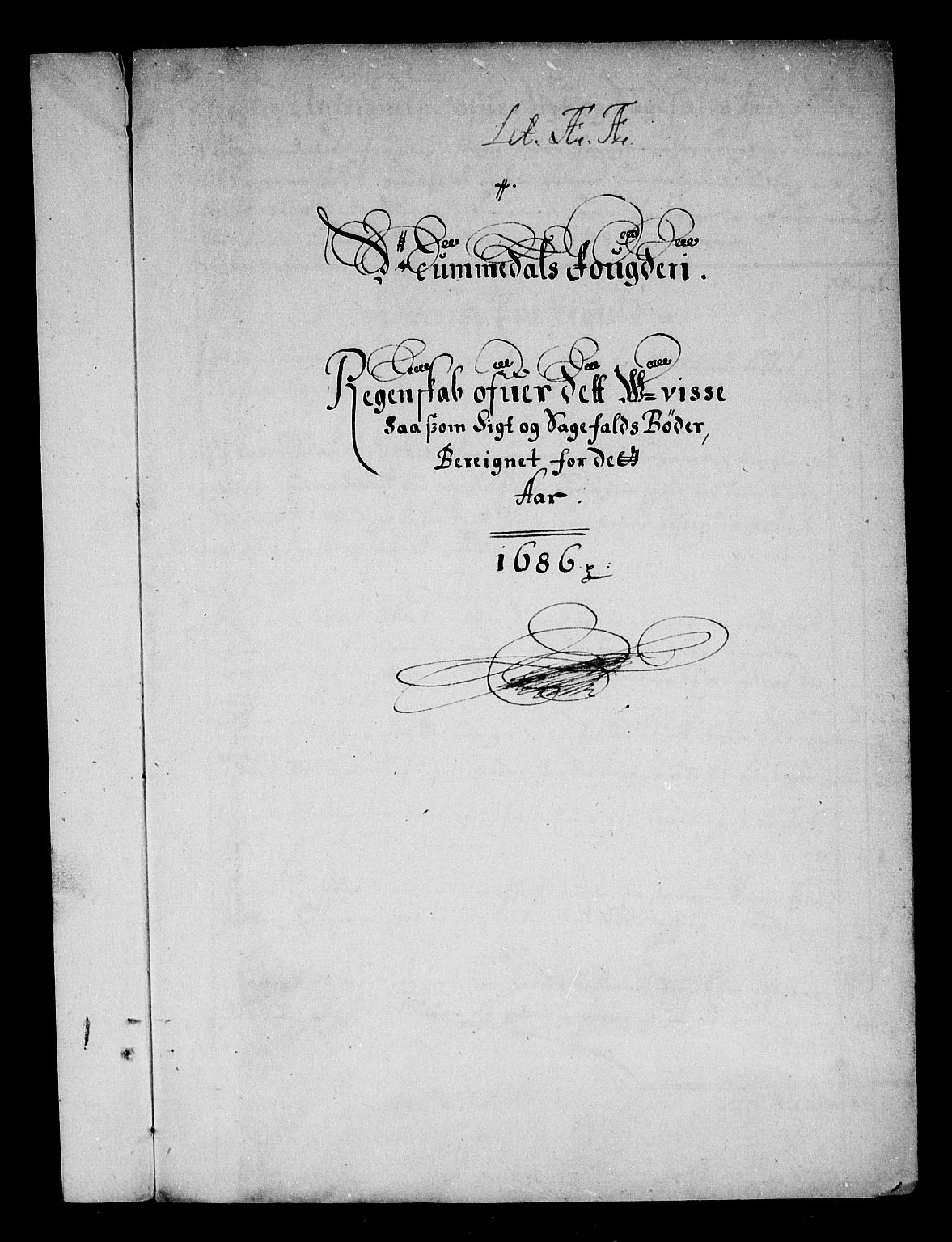 Rentekammeret inntil 1814, Reviderte regnskaper, Stiftamtstueregnskaper, Trondheim stiftamt og Nordland amt, AV/RA-EA-6044/R/Rg/L0084: Trondheim stiftamt og Nordland amt, 1686