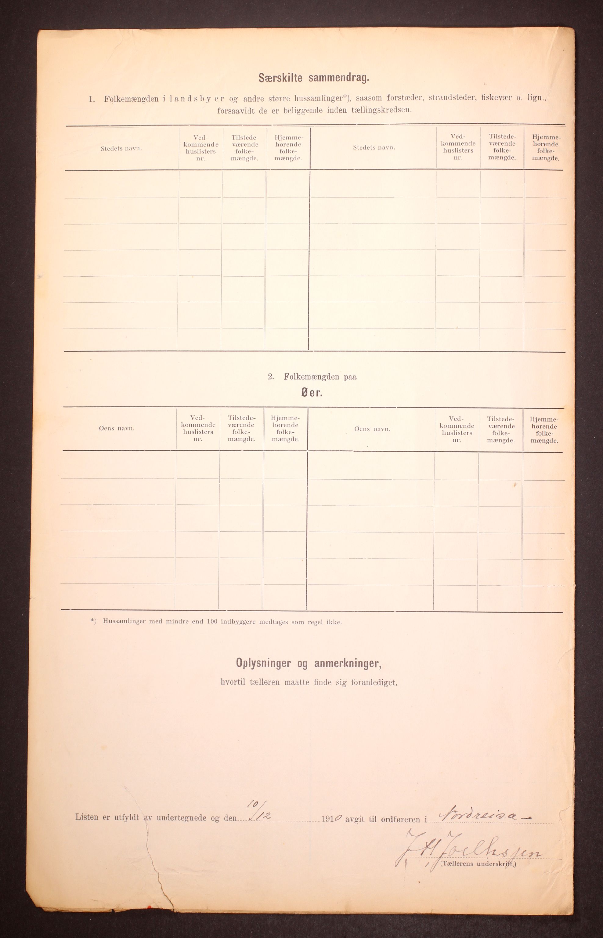 RA, 1910 census for Nordreisa, 1910, p. 9