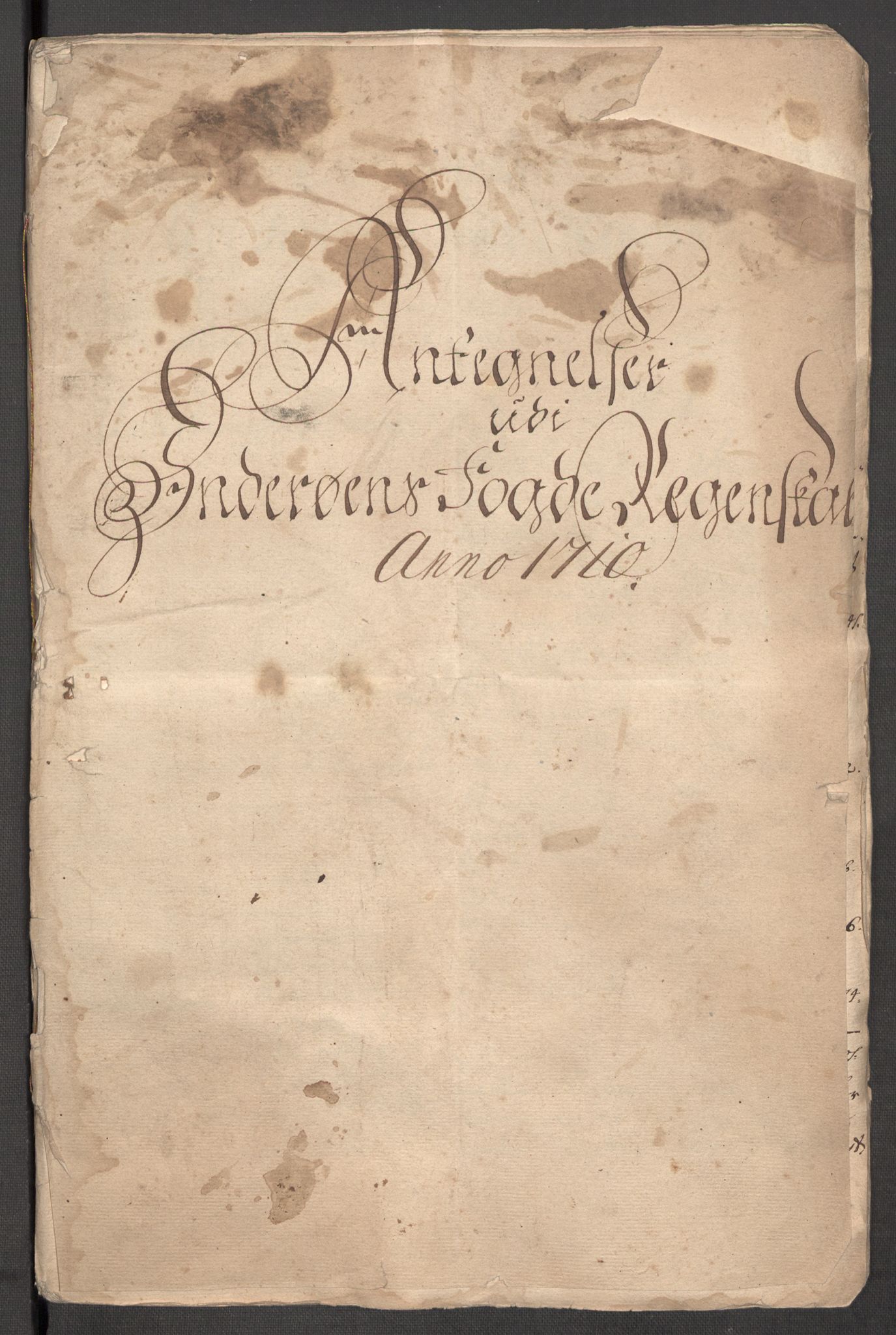 Rentekammeret inntil 1814, Reviderte regnskaper, Fogderegnskap, AV/RA-EA-4092/R63/L4318: Fogderegnskap Inderøy, 1710, p. 256