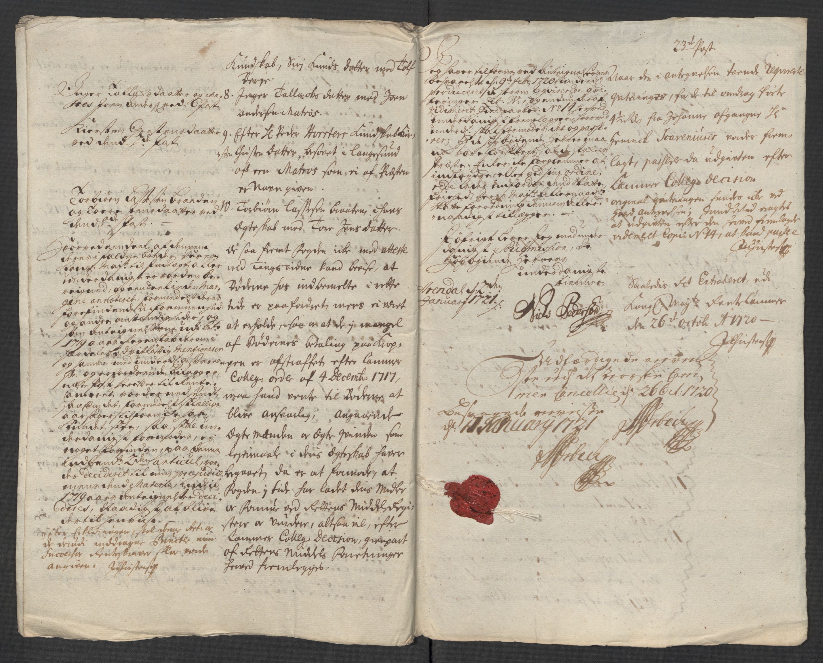 Rentekammeret inntil 1814, Reviderte regnskaper, Fogderegnskap, AV/RA-EA-4092/R39/L2328: Fogderegnskap Nedenes, 1718, p. 416