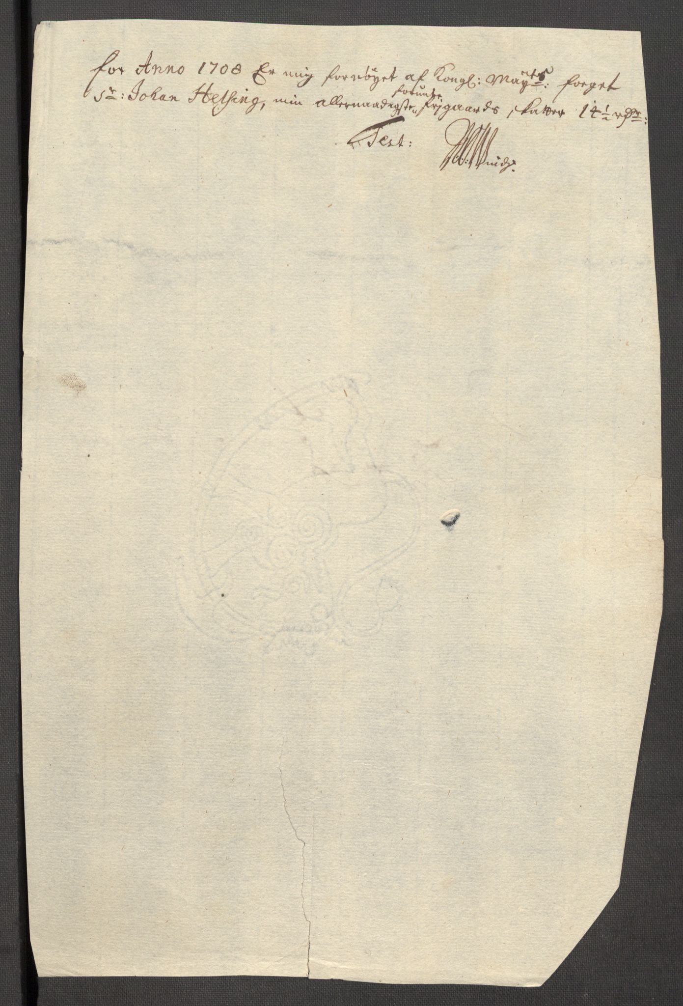 Rentekammeret inntil 1814, Reviderte regnskaper, Fogderegnskap, RA/EA-4092/R63/L4316: Fogderegnskap Inderøy, 1708, p. 212