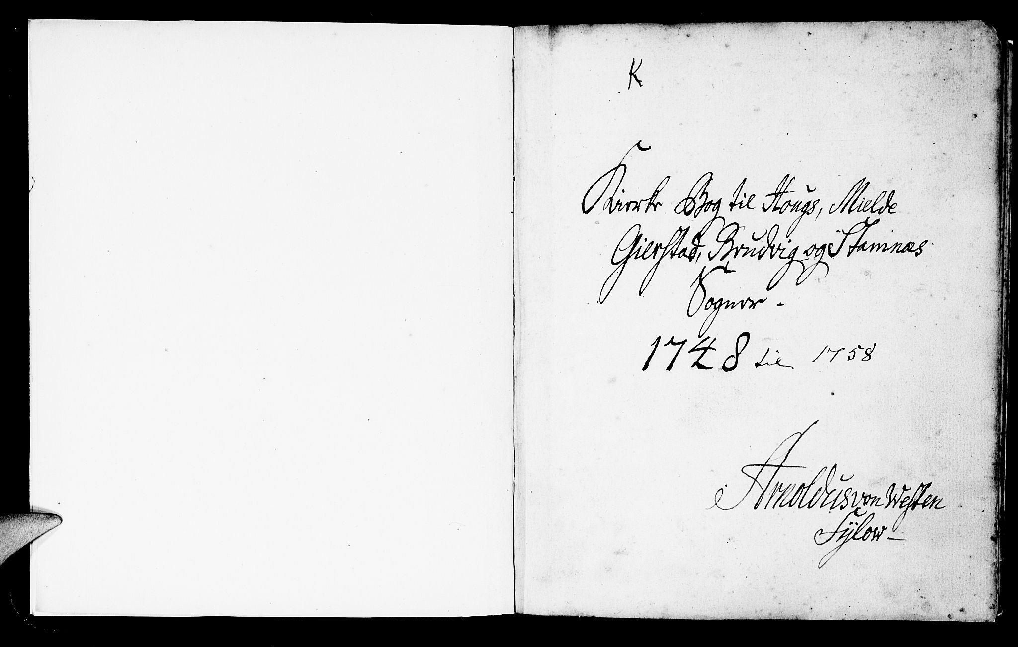 Haus sokneprestembete, SAB/A-75601/H/Haa: Parish register (official) no. A 6, 1748-1758