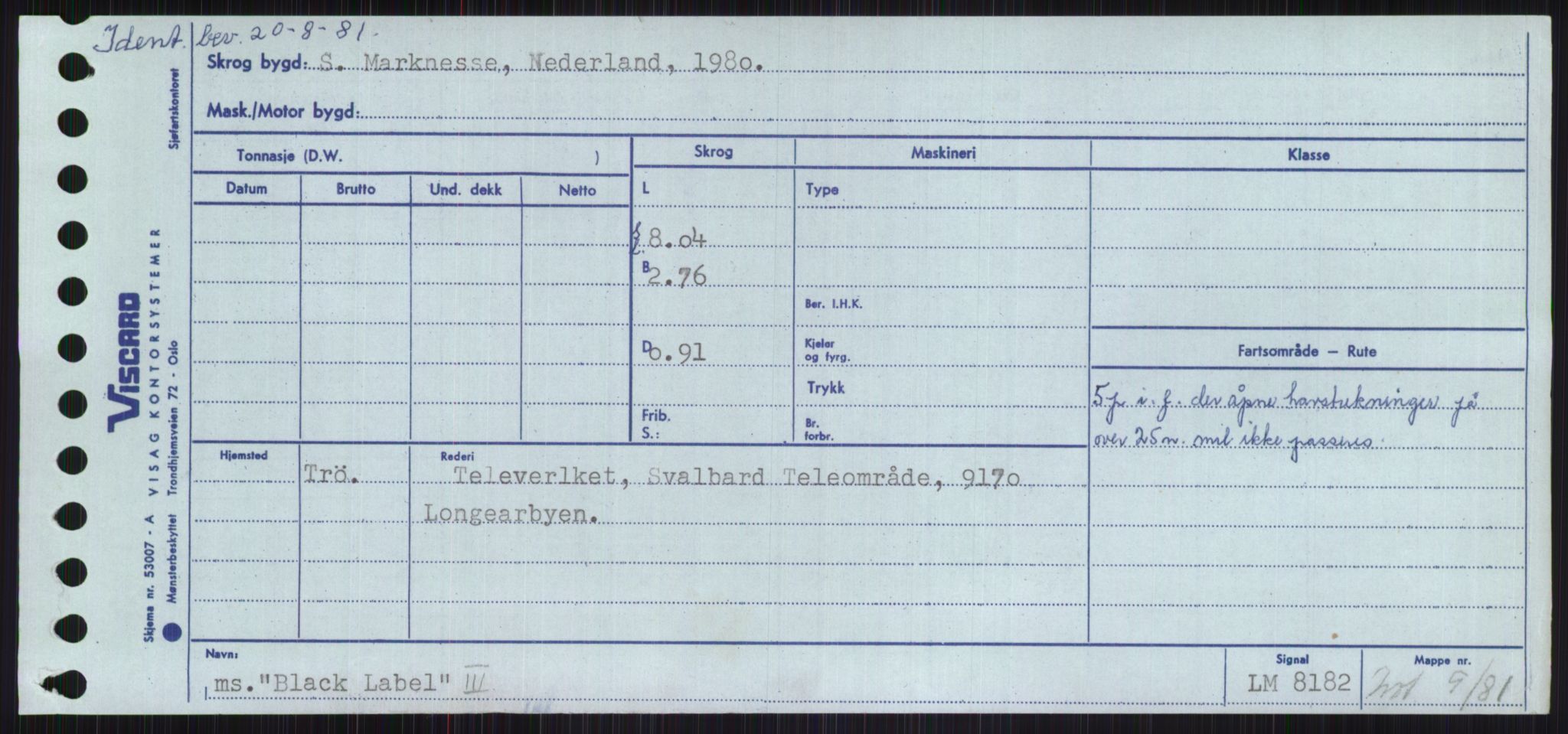 Sjøfartsdirektoratet med forløpere, Skipsmålingen, RA/S-1627/H/Ha/L0001/0002: Fartøy, A-Eig / Fartøy Bjør-Eig, p. 49