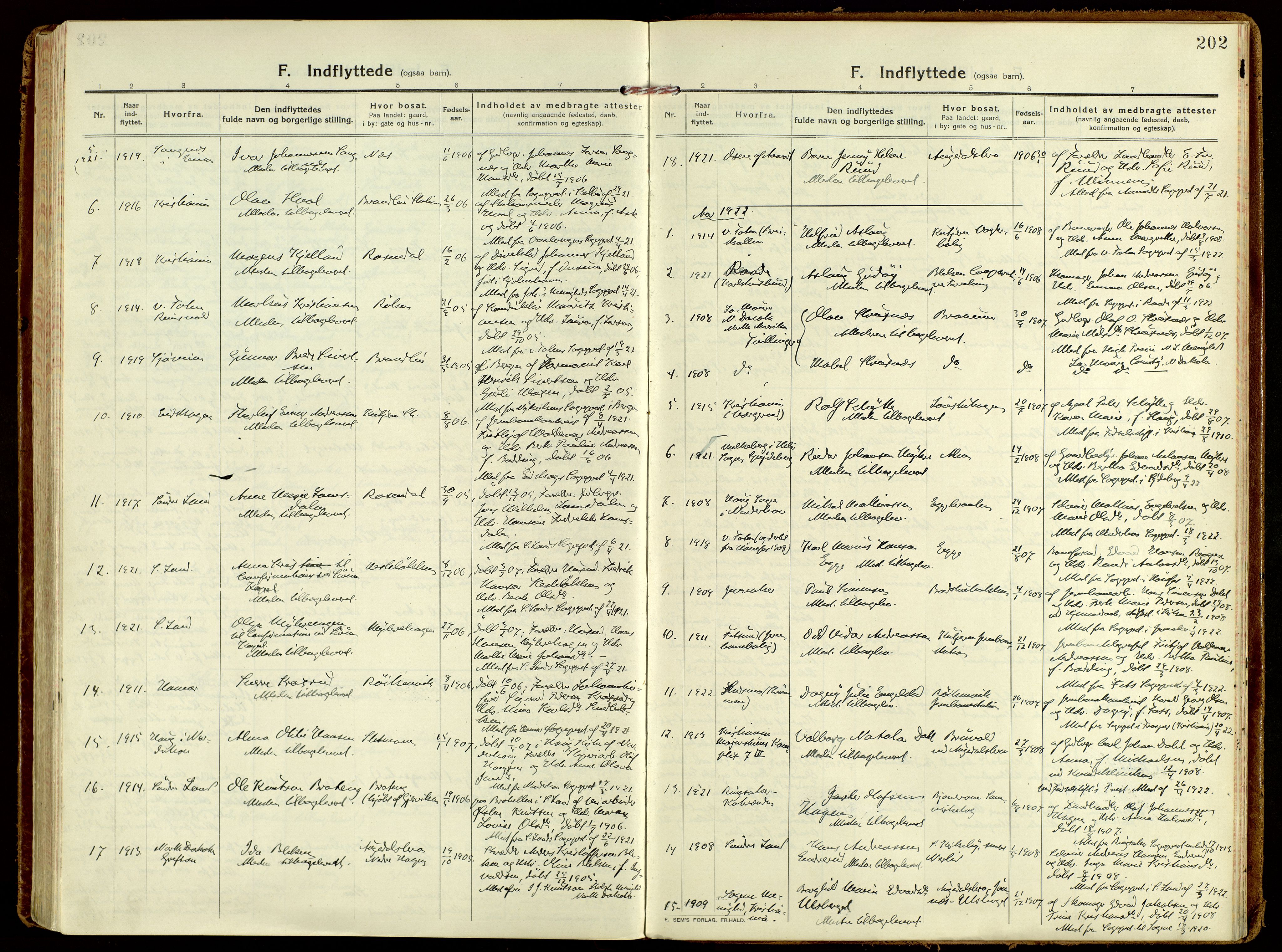 Brandbu prestekontor, AV/SAH-PREST-114/H/Ha/Haa/L0004: Parish register (official) no. 4, 1913-1923, p. 202