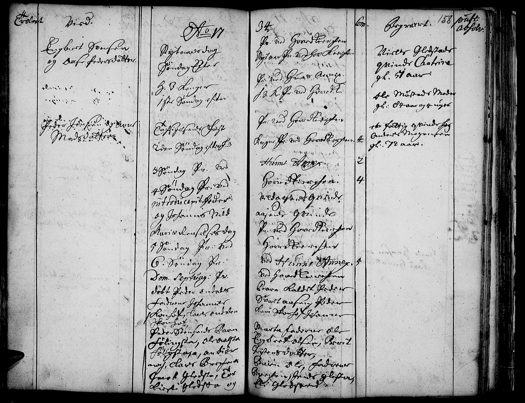 Vardal prestekontor, SAH/PREST-100/H/Ha/Haa/L0001: Parish register (official) no. 1, 1706-1748, p. 158