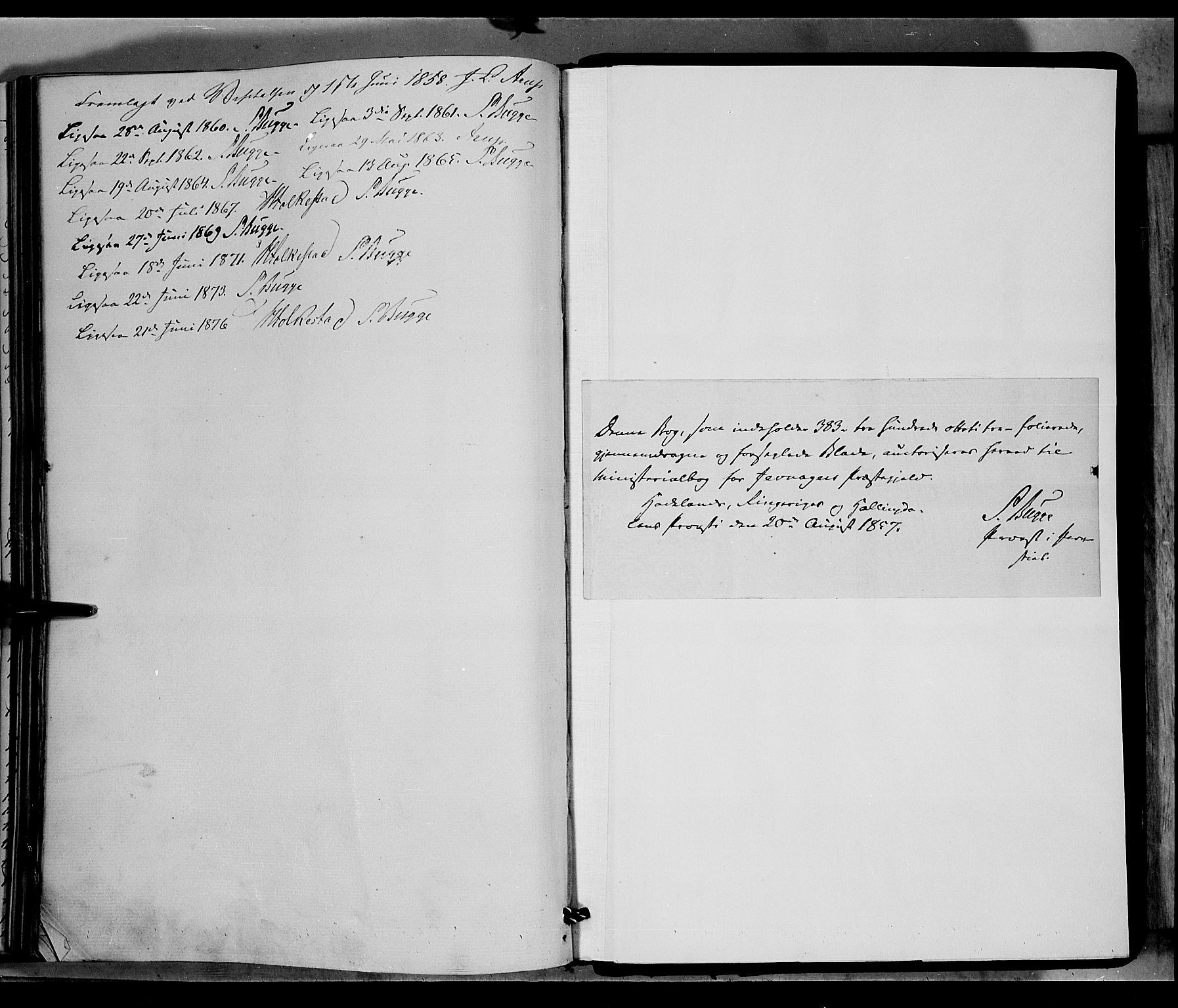 Jevnaker prestekontor, SAH/PREST-116/H/Ha/Haa/L0007: Parish register (official) no. 7, 1858-1876