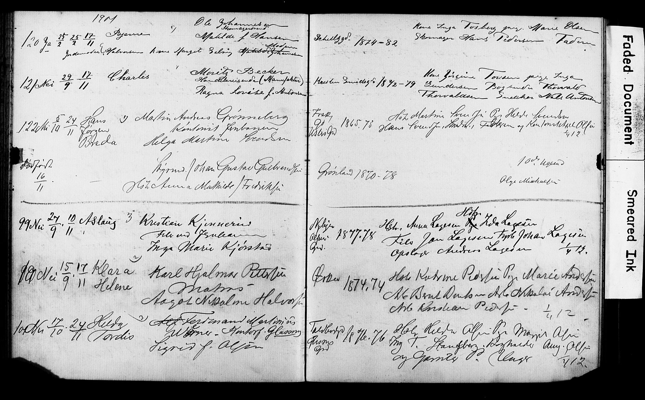 Strømsø kirkebøker, SAKO/A-246/Y/Ya/L0005: Parish register draft no. I 5, 1897-1903