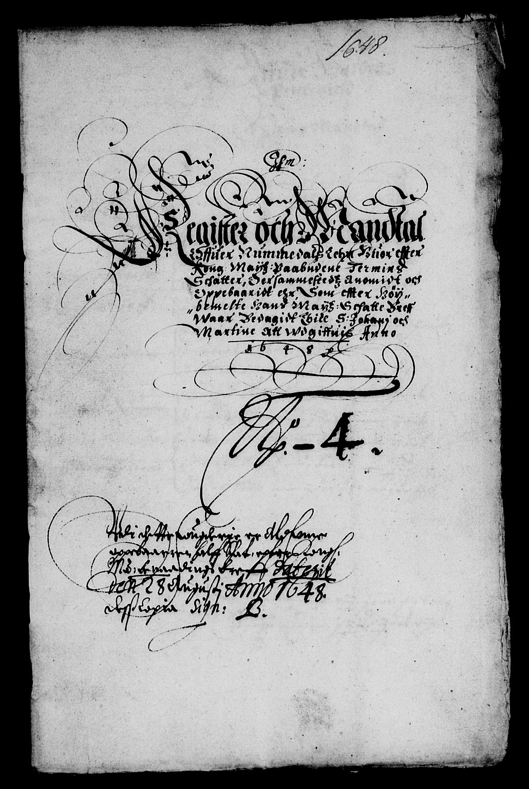 Rentekammeret inntil 1814, Reviderte regnskaper, Lensregnskaper, RA/EA-5023/R/Rb/Rbw/L0093: Trondheim len, 1648