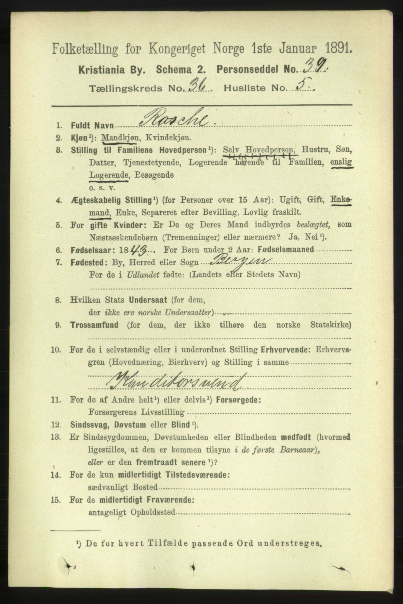 RA, 1891 census for 0301 Kristiania, 1891, p. 20141