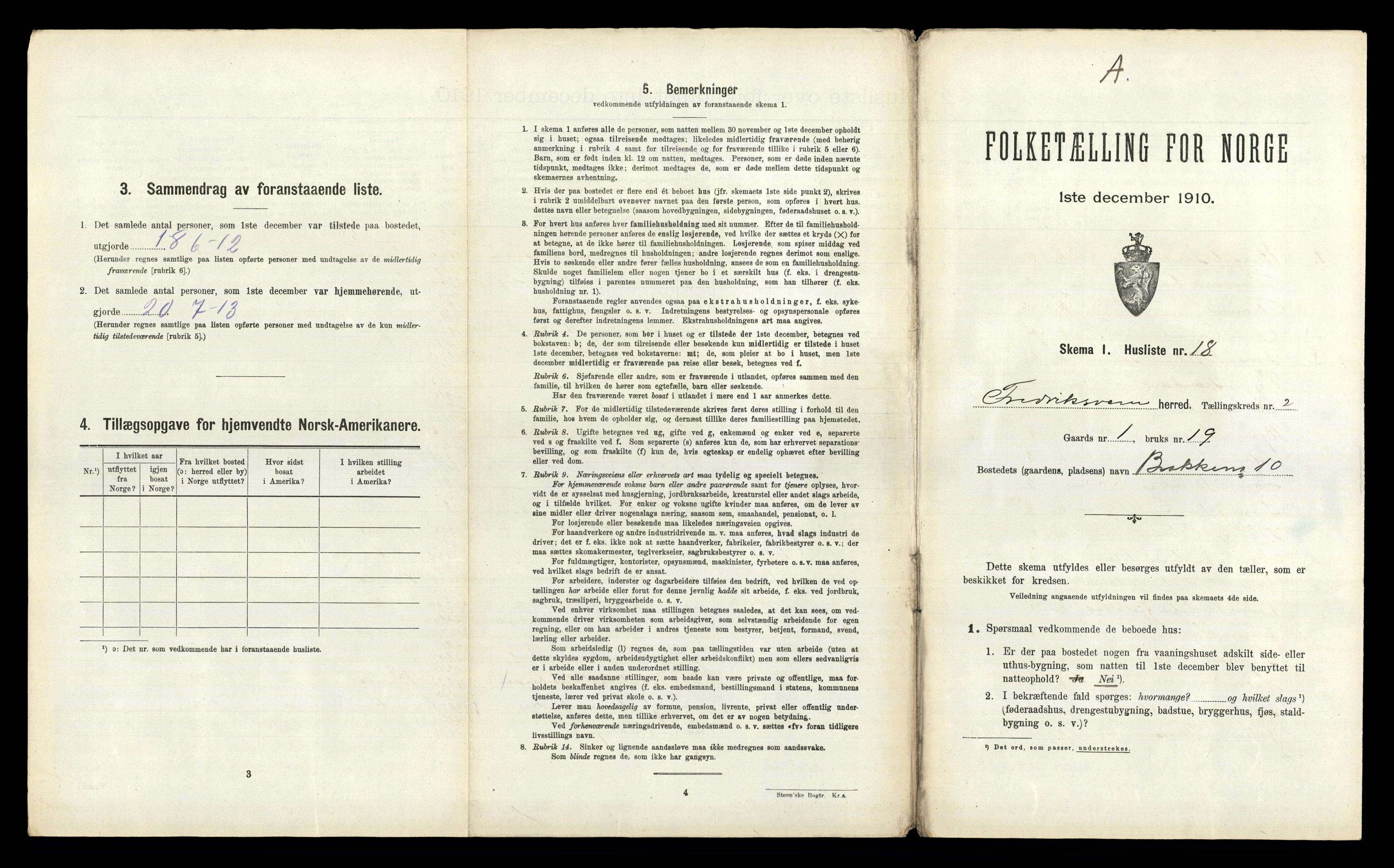 RA, 1910 census for Fredriksvern, 1910, p. 180