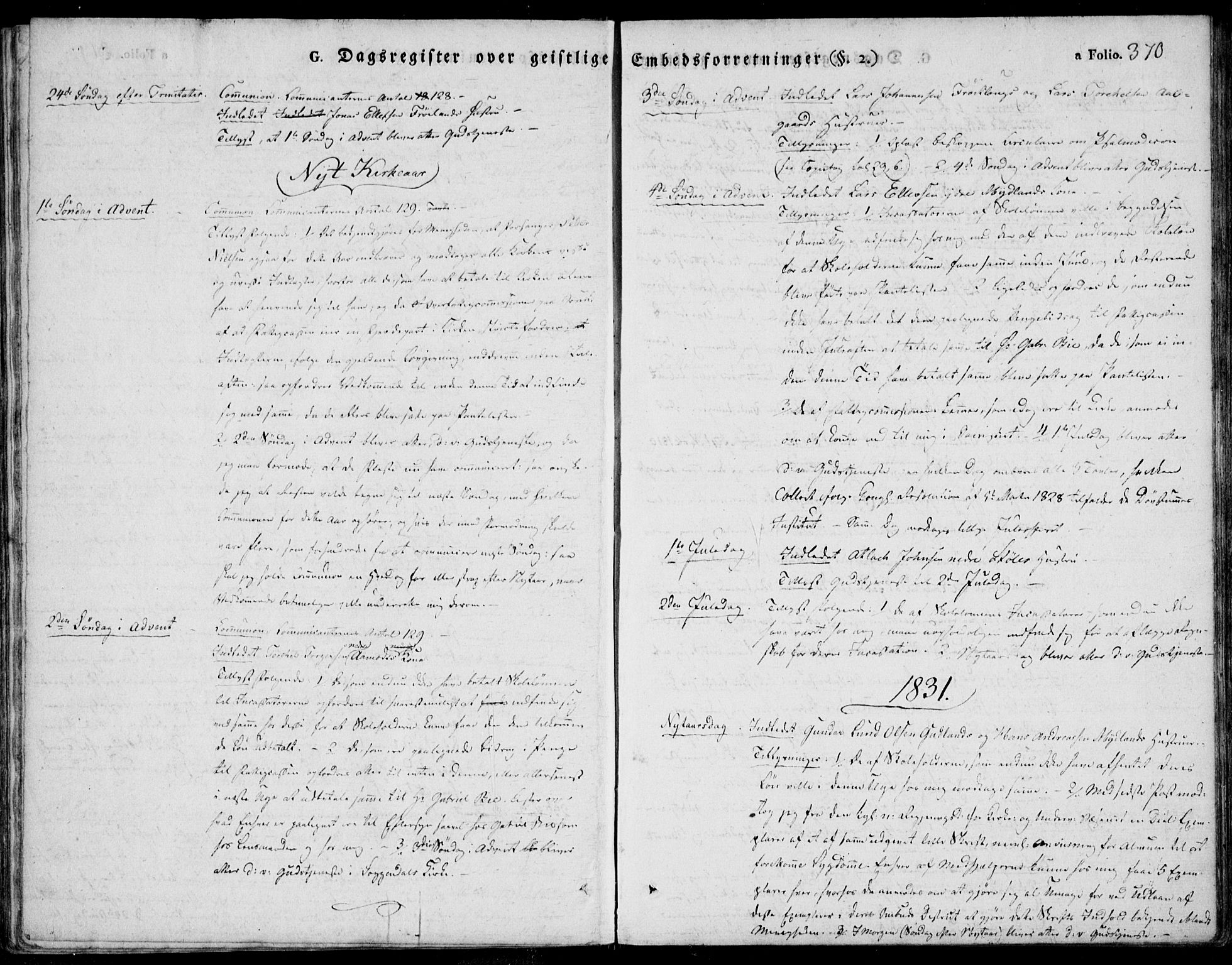 Sokndal sokneprestkontor, SAST/A-101808: Parish register (official) no. A 7.2, 1826-1842, p. 370