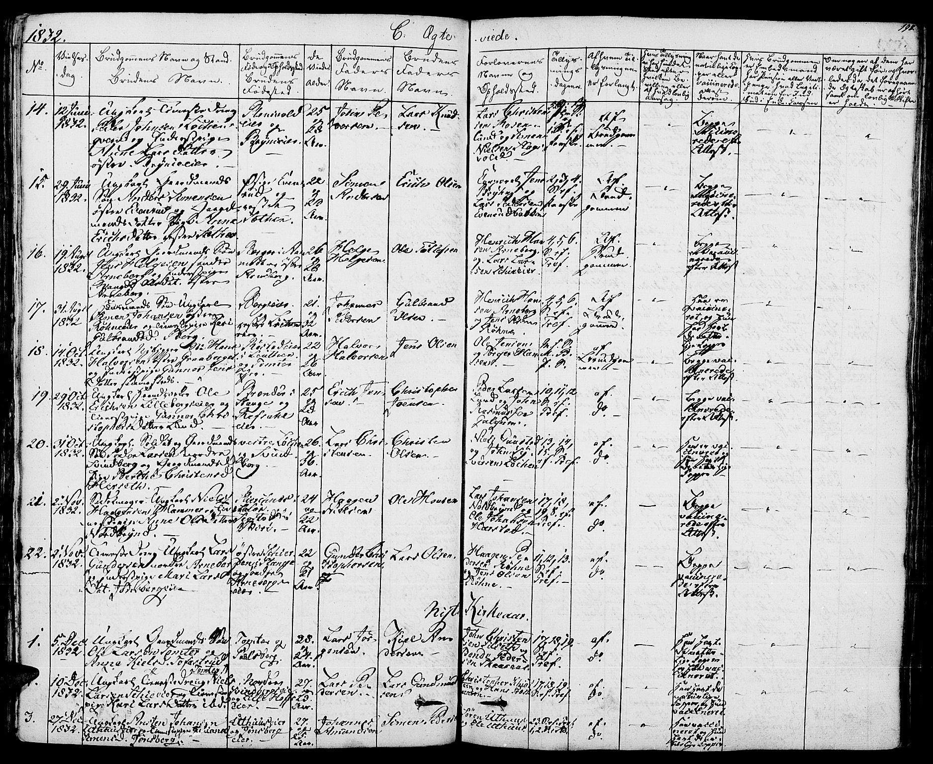 Romedal prestekontor, AV/SAH-PREST-004/K/L0003: Parish register (official) no. 3, 1829-1846, p. 198