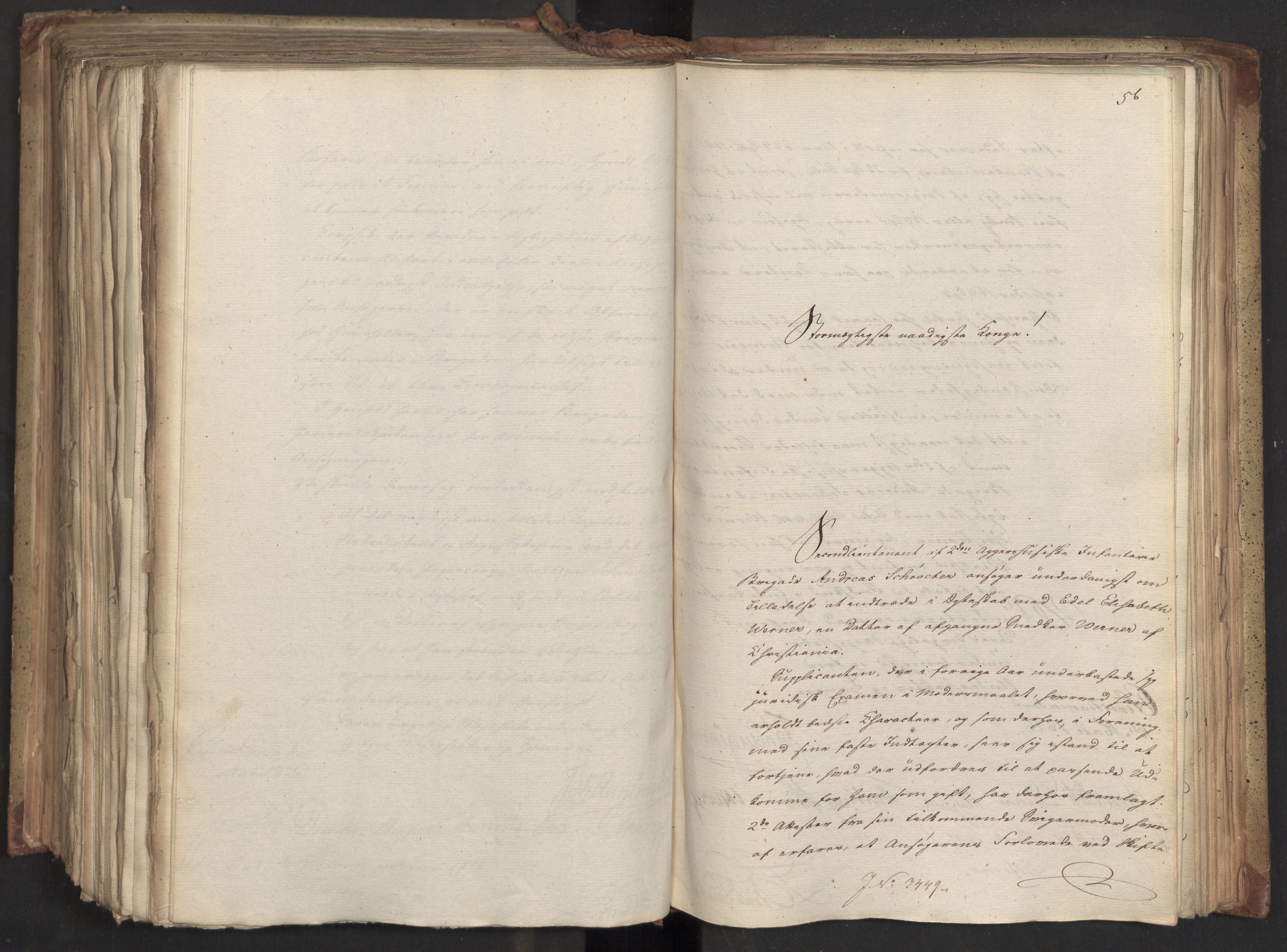 Statsrådsavdelingen i Stockholm, AV/RA-S-1003/D/Da/L0046: Regjeringsinnstillinger nr. 3308-3500, 1826, p. 398