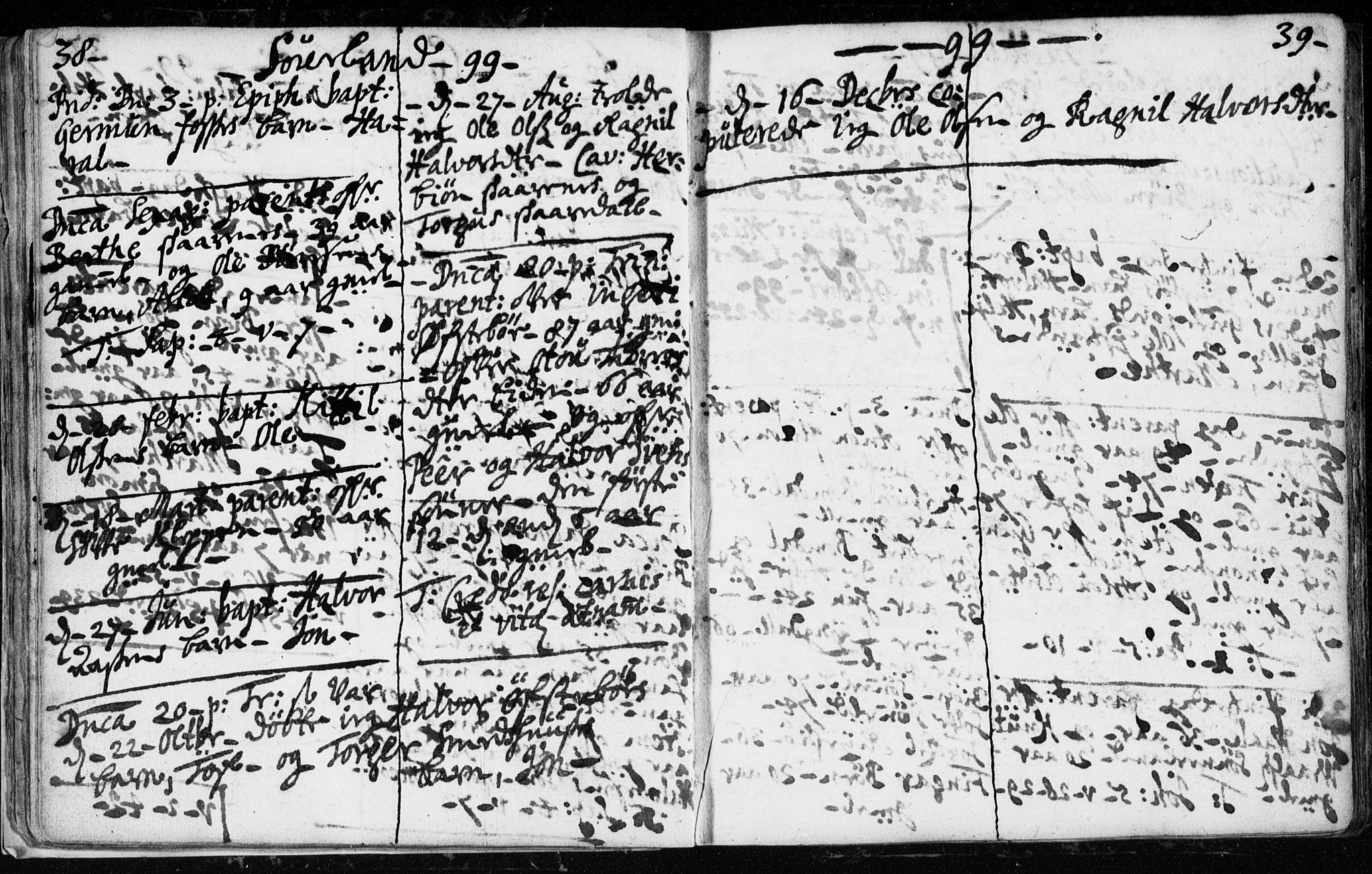 Hjartdal kirkebøker, AV/SAKO-A-270/F/Fa/L0001: Parish register (official) no. I 1, 1685-1714, p. 38-39