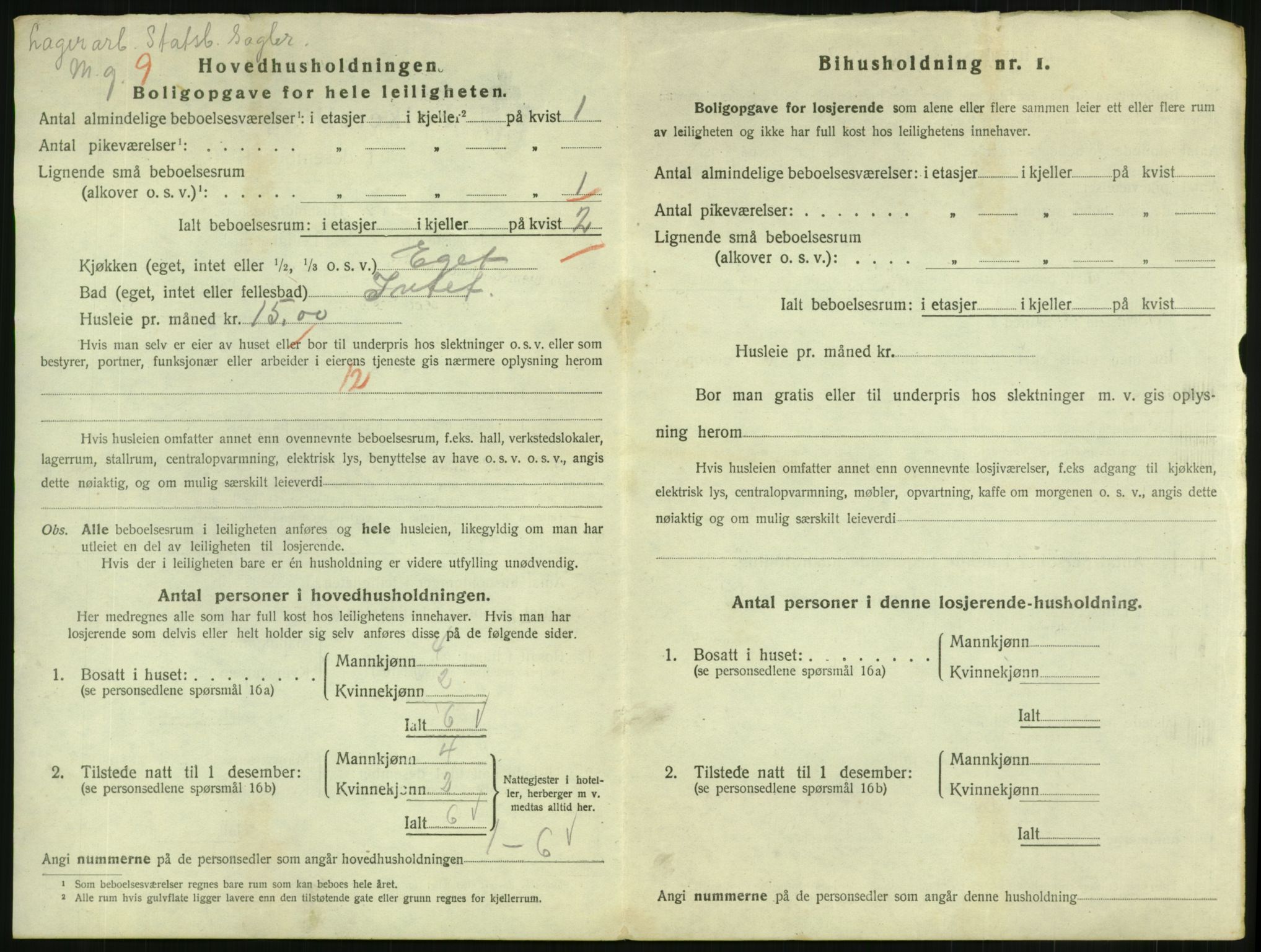 SAKO, 1920 census for Kongsberg, 1920, p. 5701
