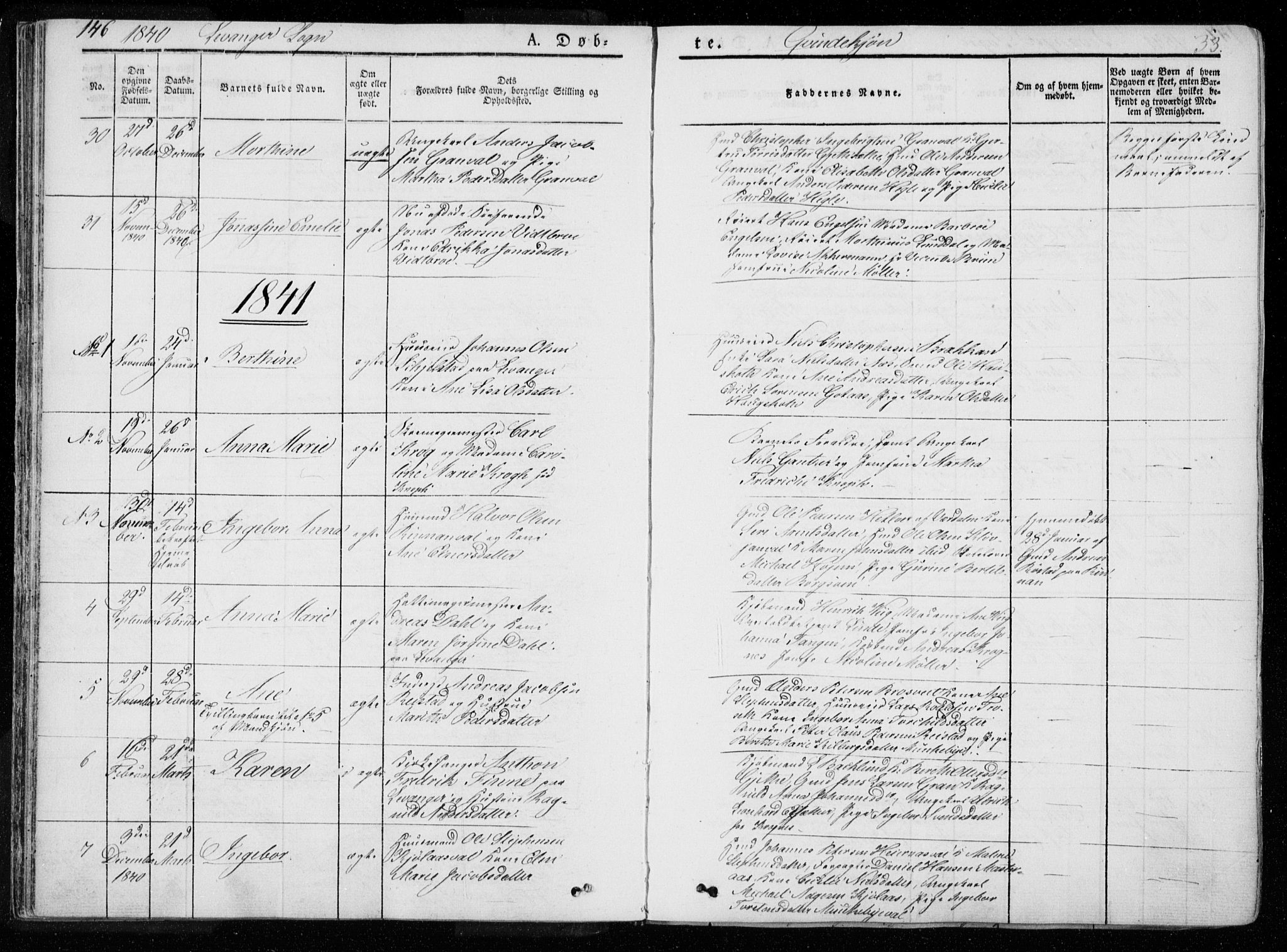 Ministerialprotokoller, klokkerbøker og fødselsregistre - Nord-Trøndelag, AV/SAT-A-1458/720/L0183: Parish register (official) no. 720A01, 1836-1855, p. 33