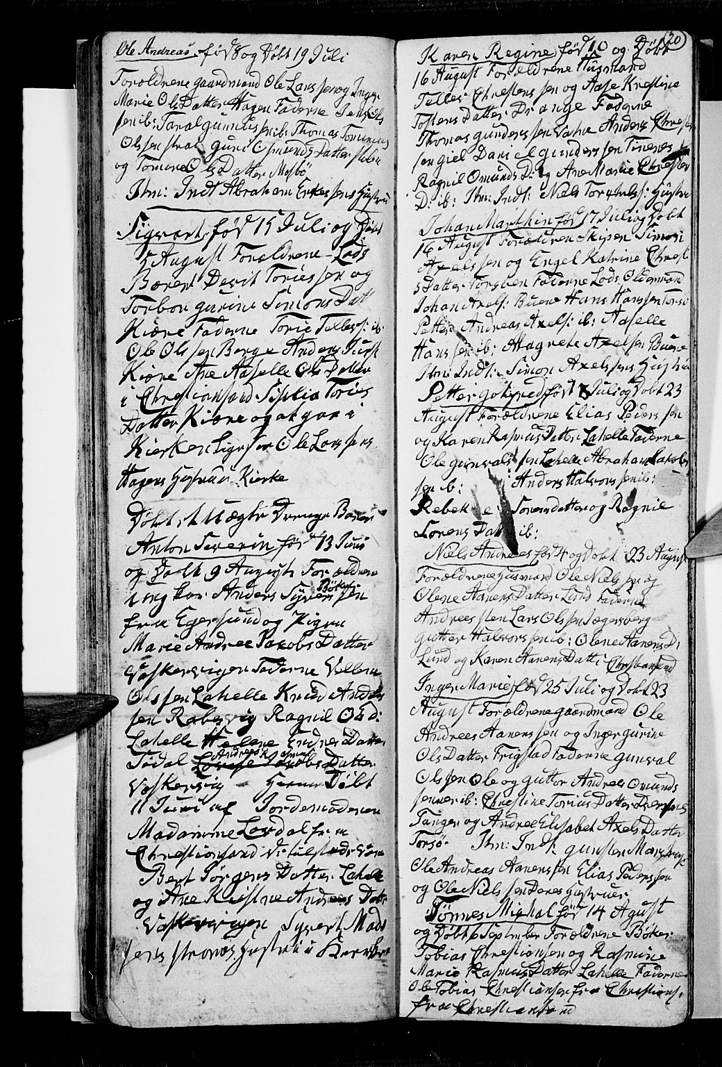 Oddernes sokneprestkontor, AV/SAK-1111-0033/F/Fb/Fba/L0004: Parish register (copy) no. B 4, 1837-1846, p. 20