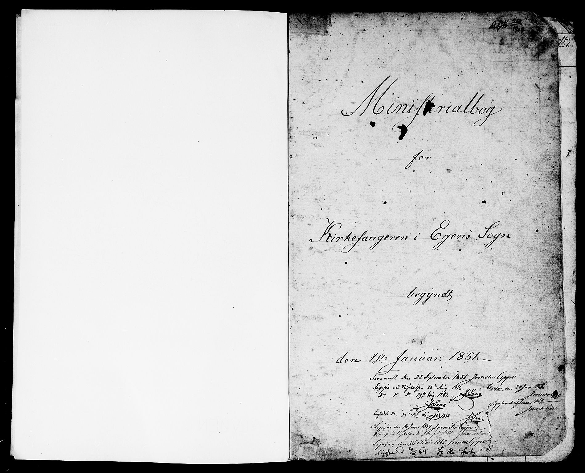 Hægebostad sokneprestkontor, AV/SAK-1111-0024/F/Fb/Fbb/L0002: Parish register (copy) no. B 2, 1851-1886