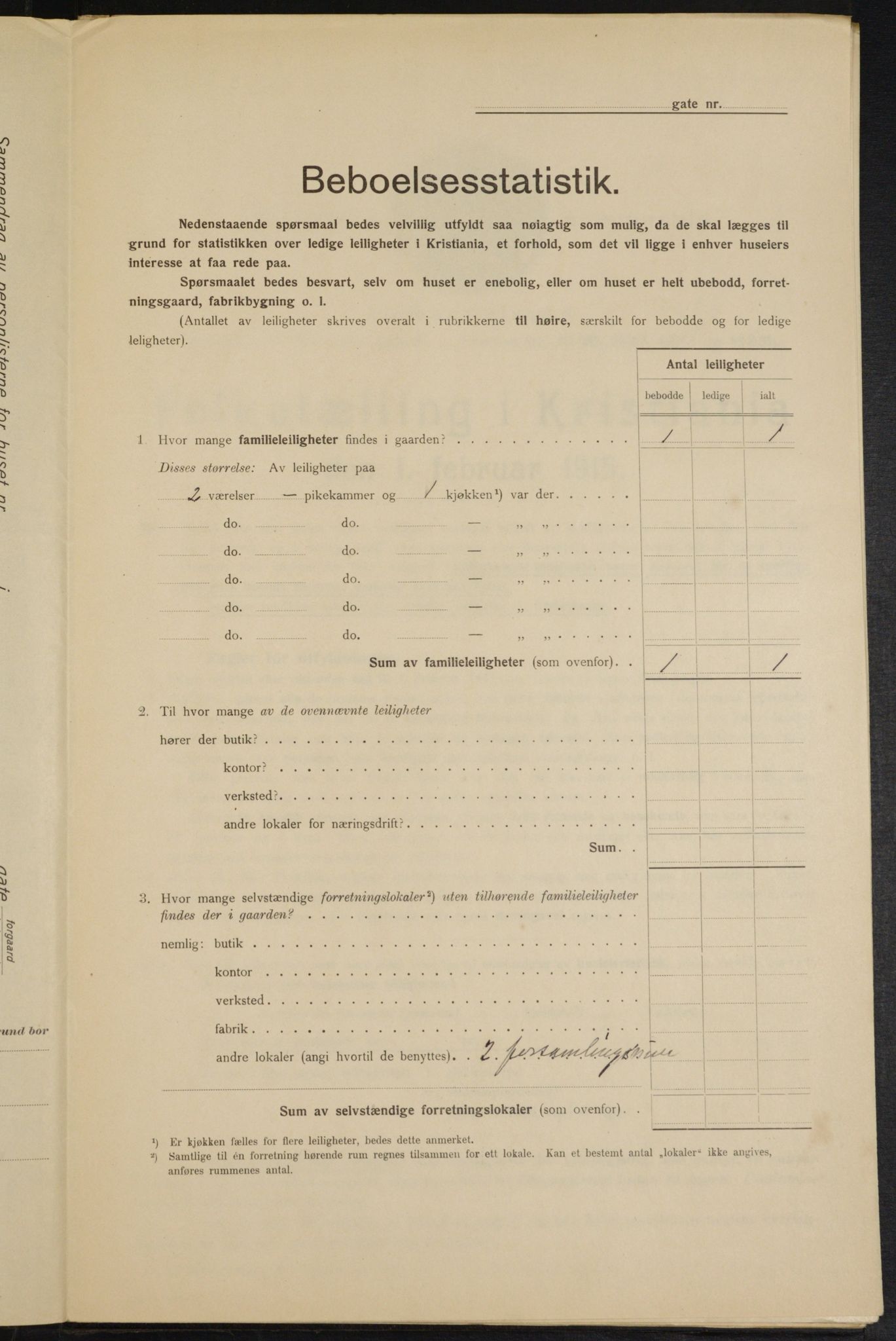 OBA, Municipal Census 1915 for Kristiania, 1915, p. 994