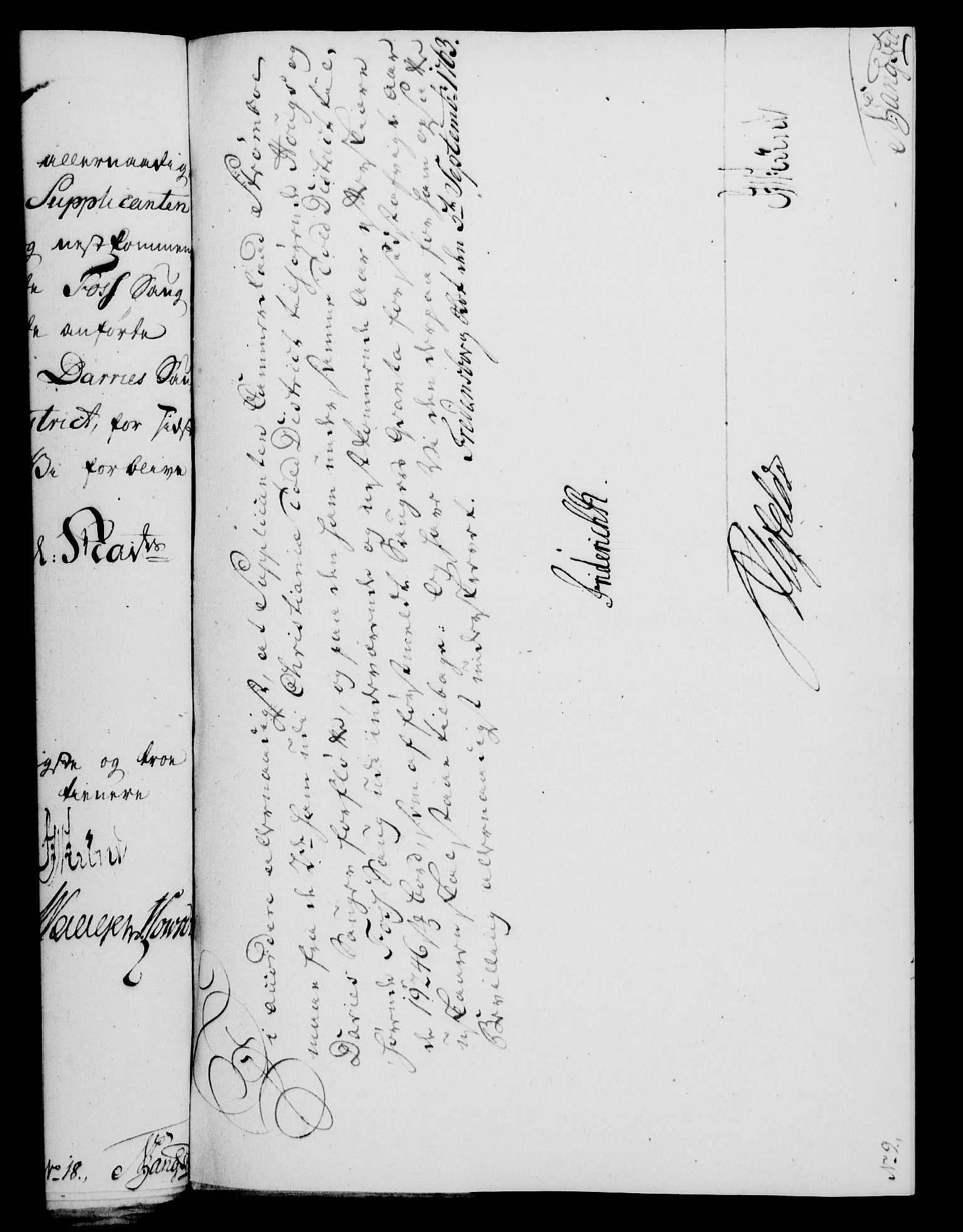Rentekammeret, Kammerkanselliet, RA/EA-3111/G/Gf/Gfa/L0045: Norsk relasjons- og resolusjonsprotokoll (merket RK 52.45), 1763, p. 379