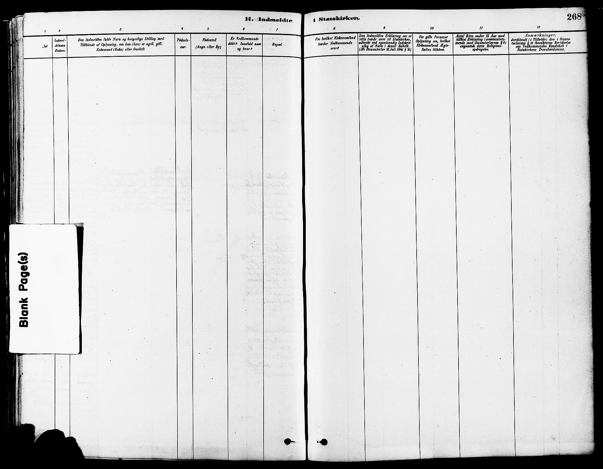Høyland sokneprestkontor, SAST/A-101799/001/30BA/L0011: Parish register (official) no. A 10, 1878-1888, p. 268