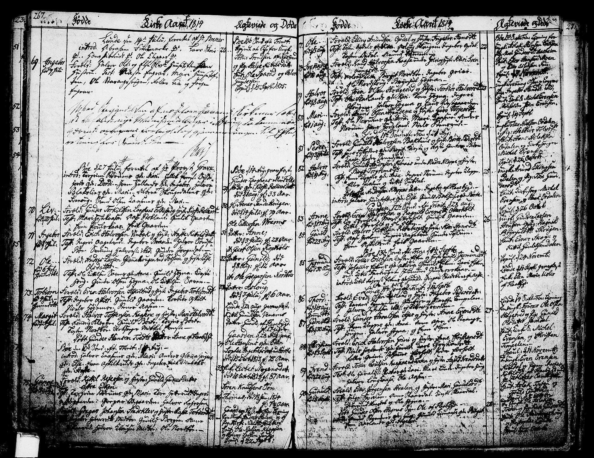 Bø kirkebøker, SAKO/A-257/F/Fa/L0005: Parish register (official) no. 5, 1785-1815, p. 267-268
