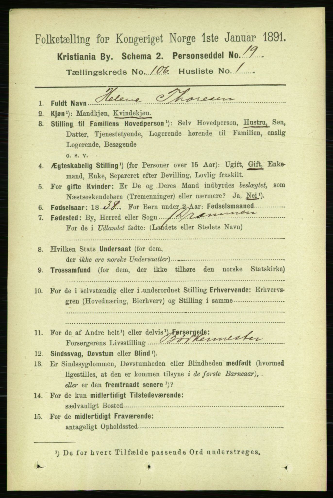 RA, 1891 census for 0301 Kristiania, 1891, p. 53807