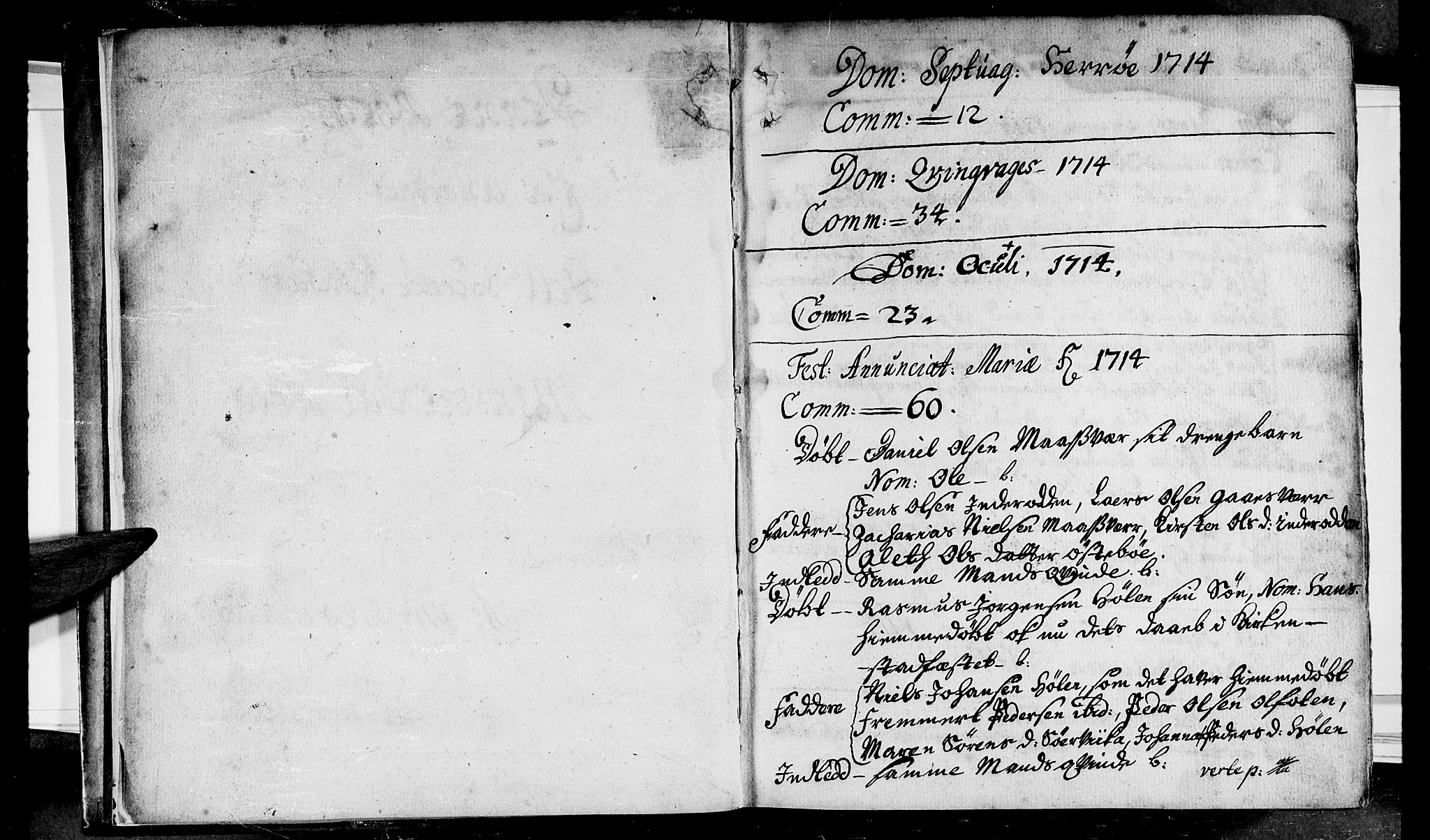 Ministerialprotokoller, klokkerbøker og fødselsregistre - Nordland, AV/SAT-A-1459/834/L0503: Parish register (official) no. 834A01, 1714-1737