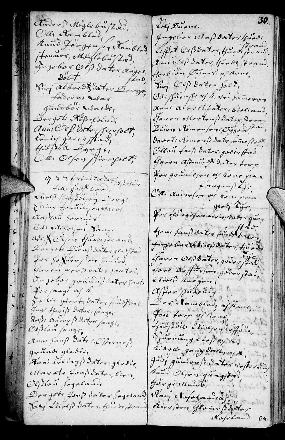 Holt sokneprestkontor, AV/SAK-1111-0021/F/Fb/L0001: Parish register (copy) no. B 1, 1699-1705, p. 30