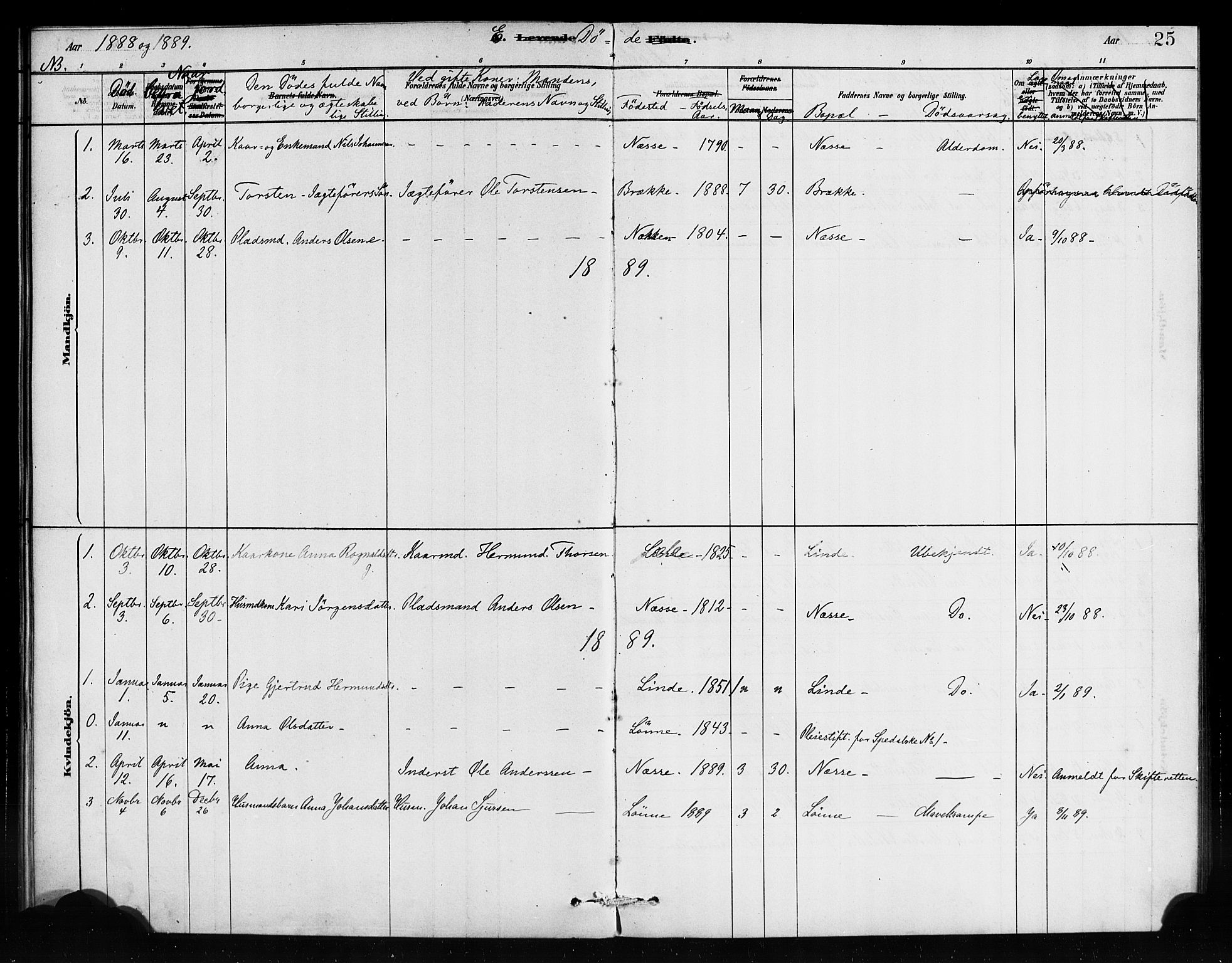 Vik sokneprestembete, AV/SAB-A-81501/H/Haa/Haad/L0001: Parish register (official) no. D 1, 1878-1890, p. 25