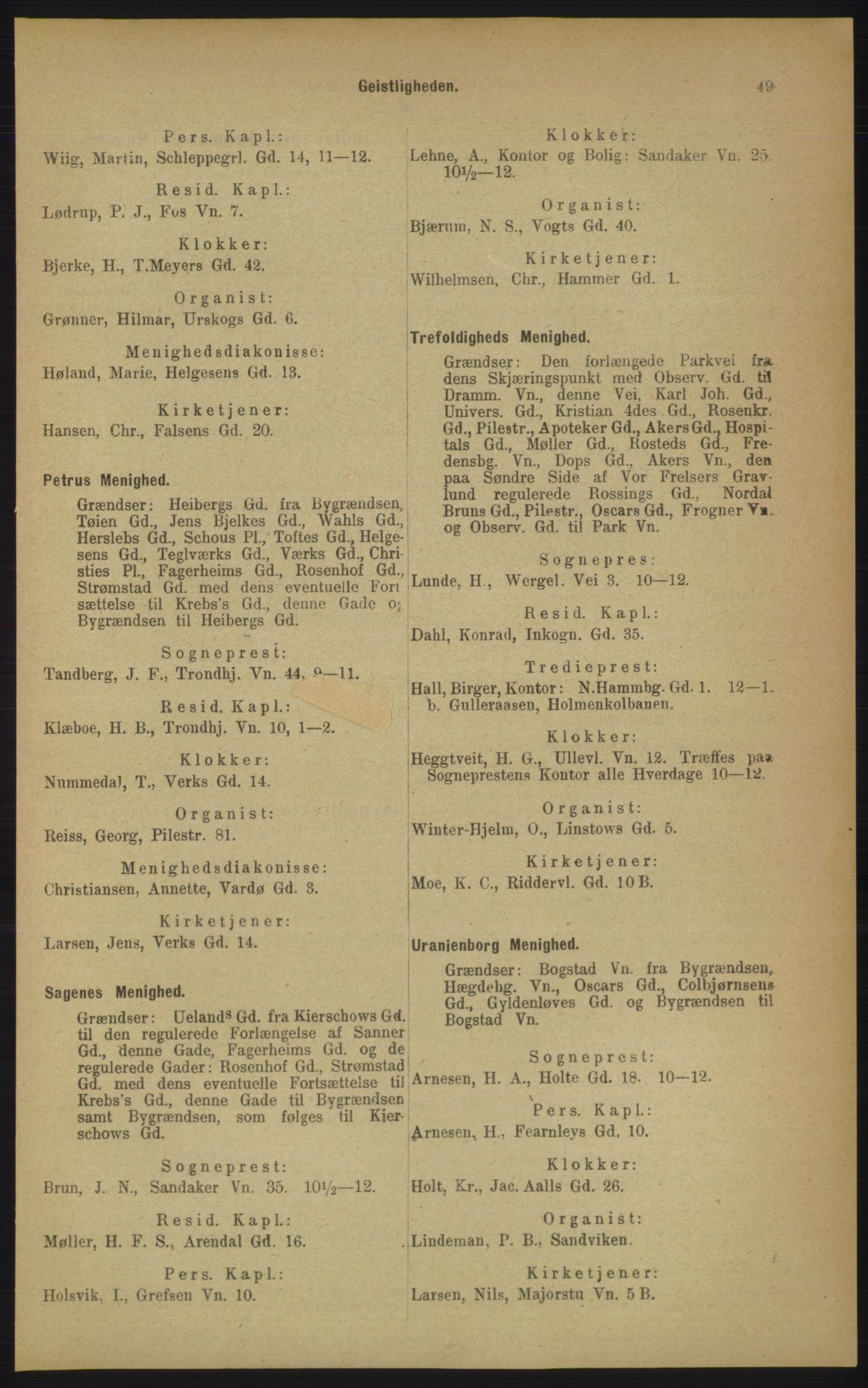 Kristiania/Oslo adressebok, PUBL/-, 1906, p. 49