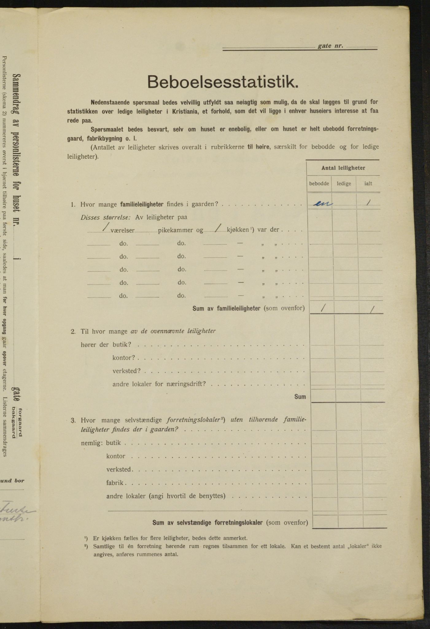 OBA, Municipal Census 1913 for Kristiania, 1913, p. 28853