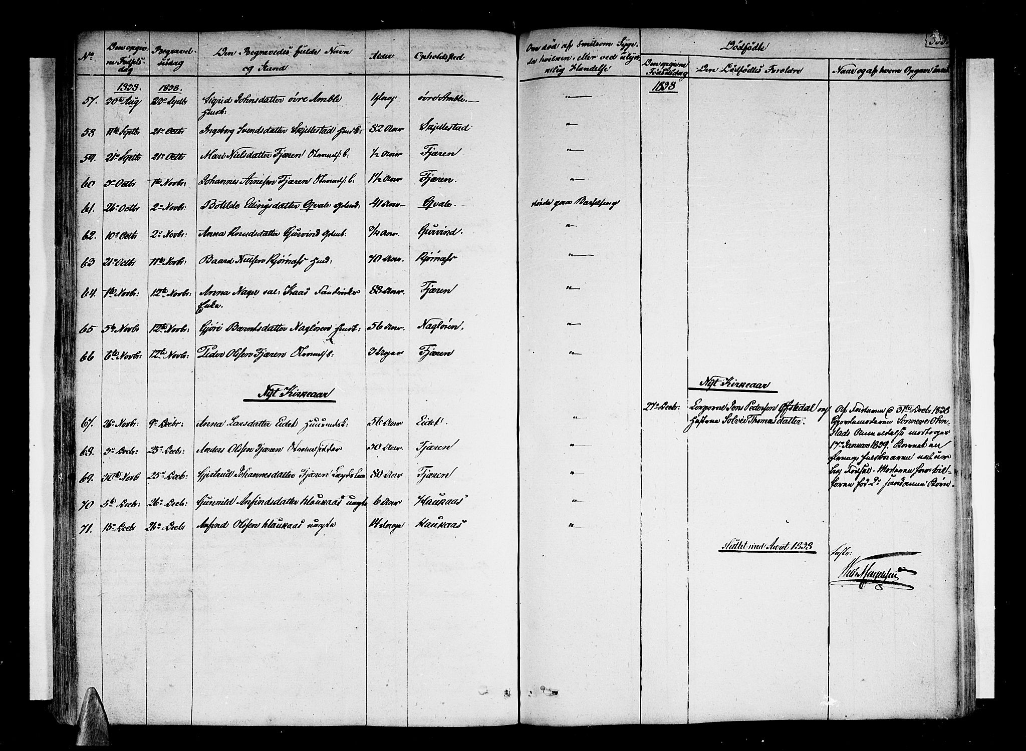 Sogndal sokneprestembete, AV/SAB-A-81301/H/Haa/Haaa/L0010: Parish register (official) no. A 10, 1821-1838, p. 335