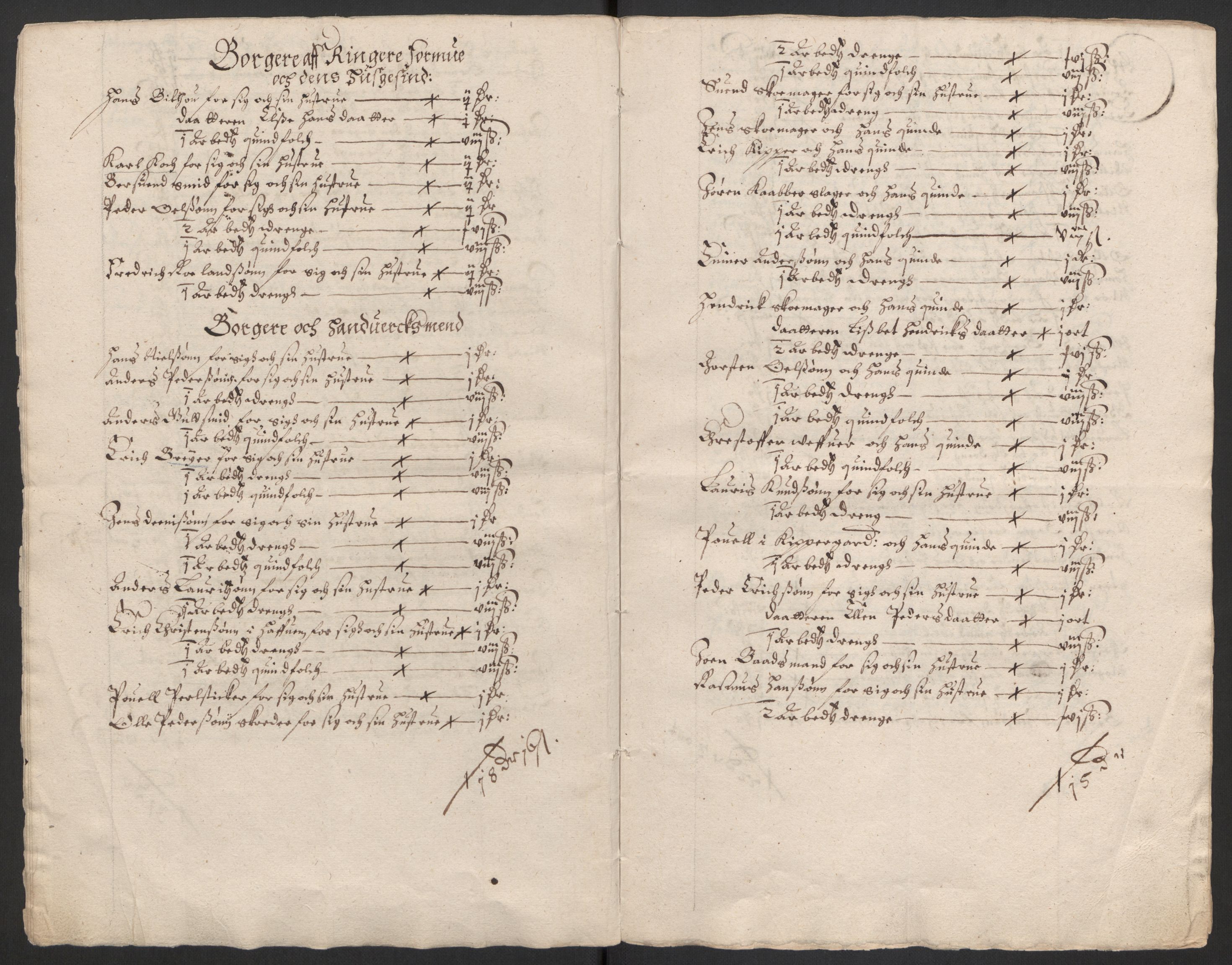 Rentekammeret inntil 1814, Reviderte regnskaper, Byregnskaper, AV/RA-EA-4066/R/Rs/L0504: [S1] Kontribusjonsregnskap, 1631-1684, p. 13