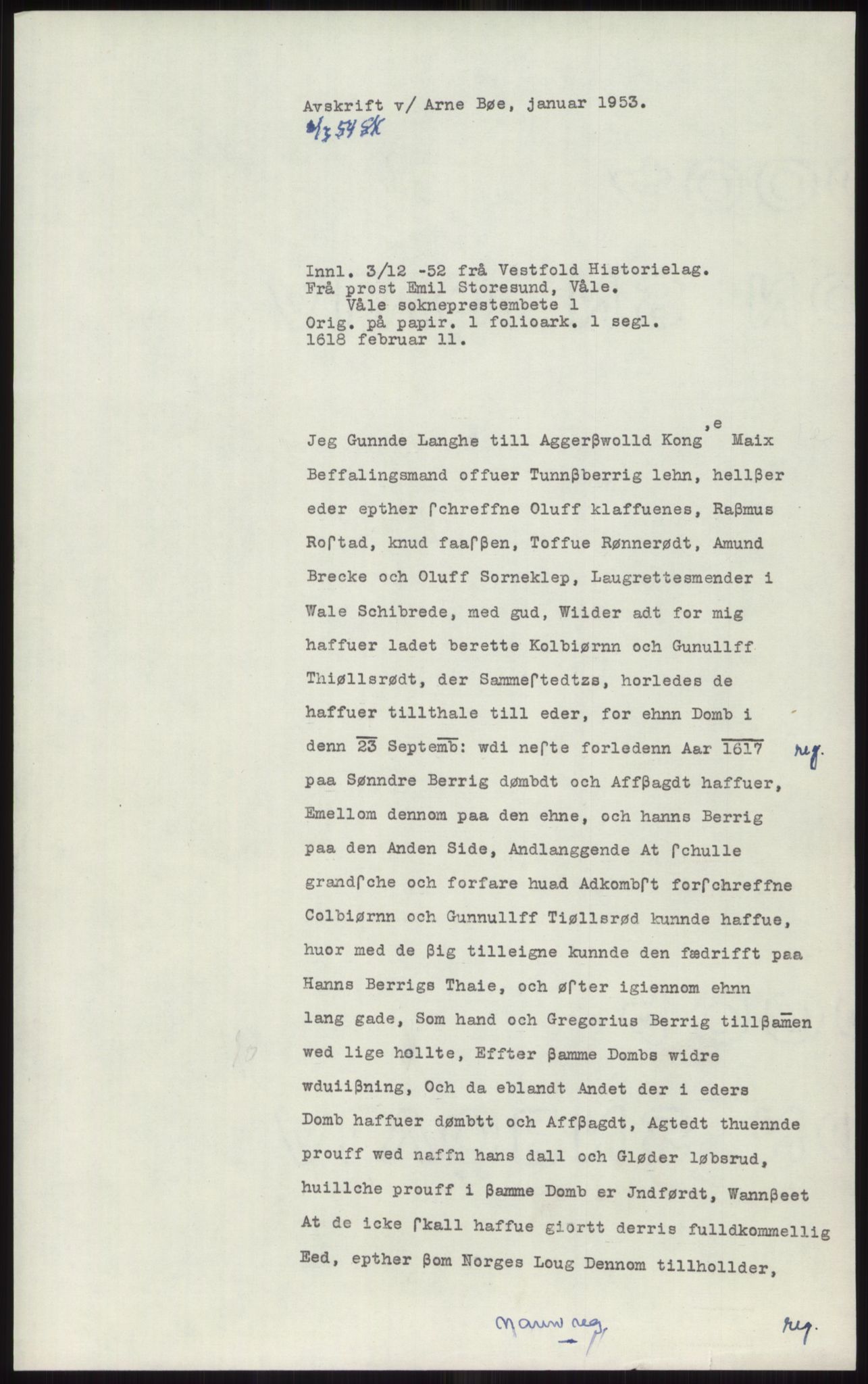 Samlinger til kildeutgivelse, Diplomavskriftsamlingen, RA/EA-4053/H/Ha, p. 1106