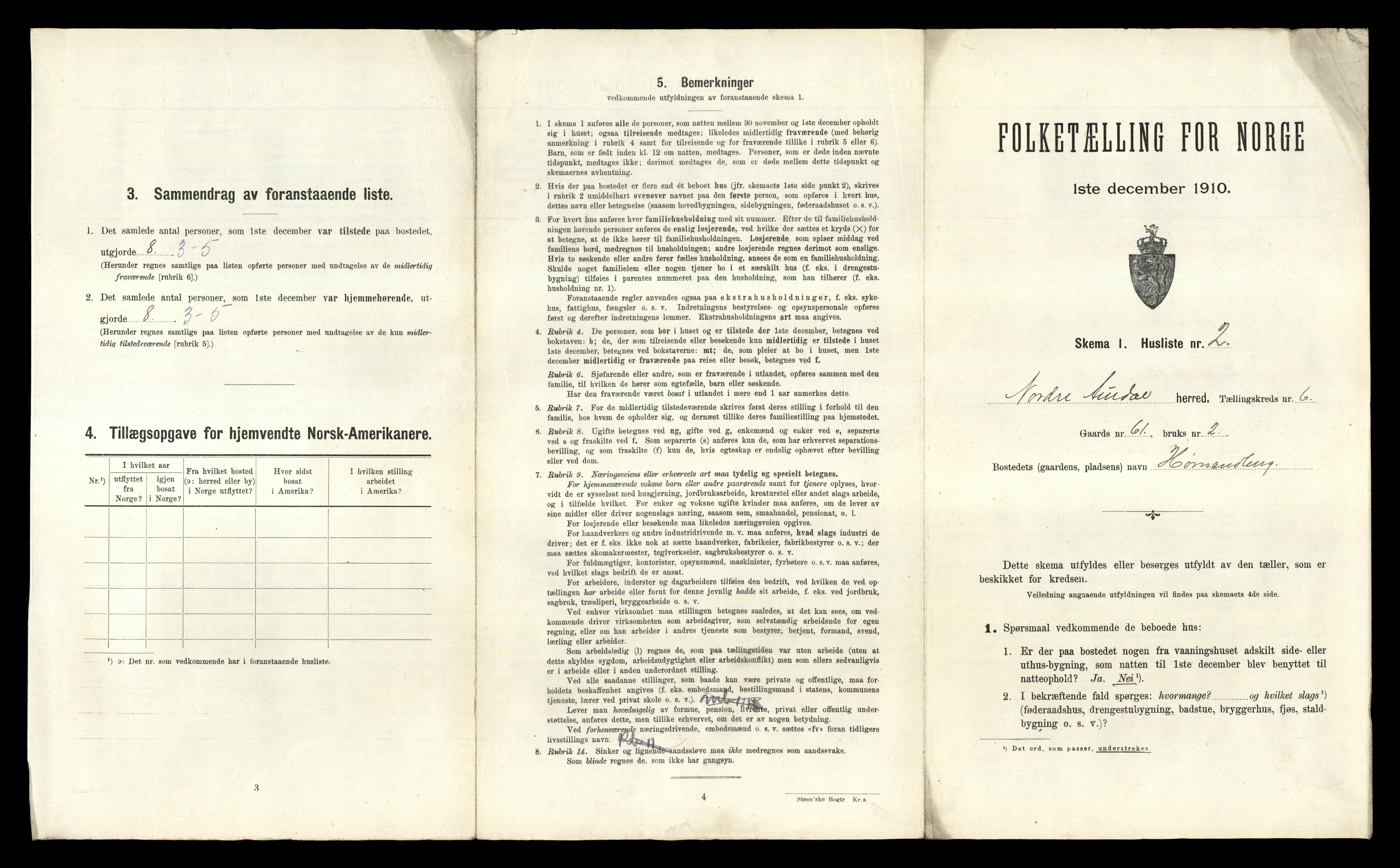 RA, 1910 census for Nord-Aurdal, 1910, p. 877