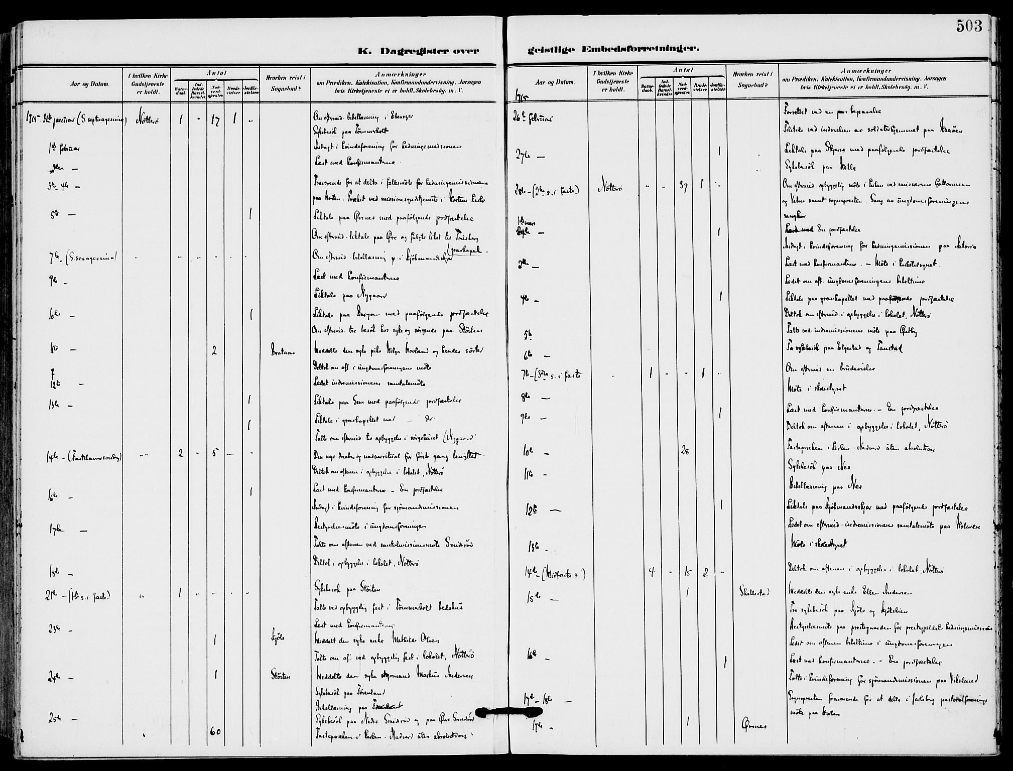 Nøtterøy kirkebøker, AV/SAKO-A-354/F/Fa/L0010: Parish register (official) no. I 10, 1908-1919, p. 503