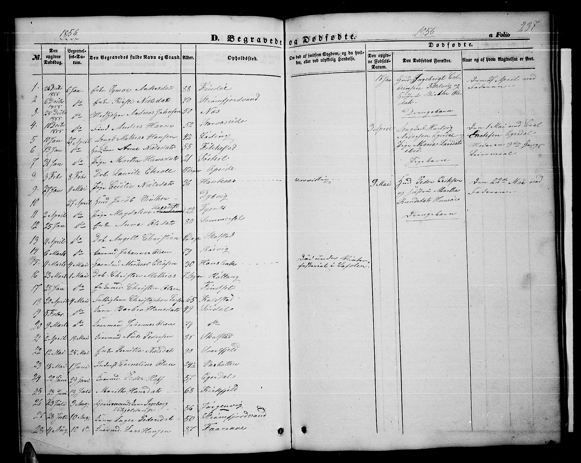 Ministerialprotokoller, klokkerbøker og fødselsregistre - Nordland, AV/SAT-A-1459/859/L0857: Parish register (copy) no. 859C03, 1854-1873, p. 237